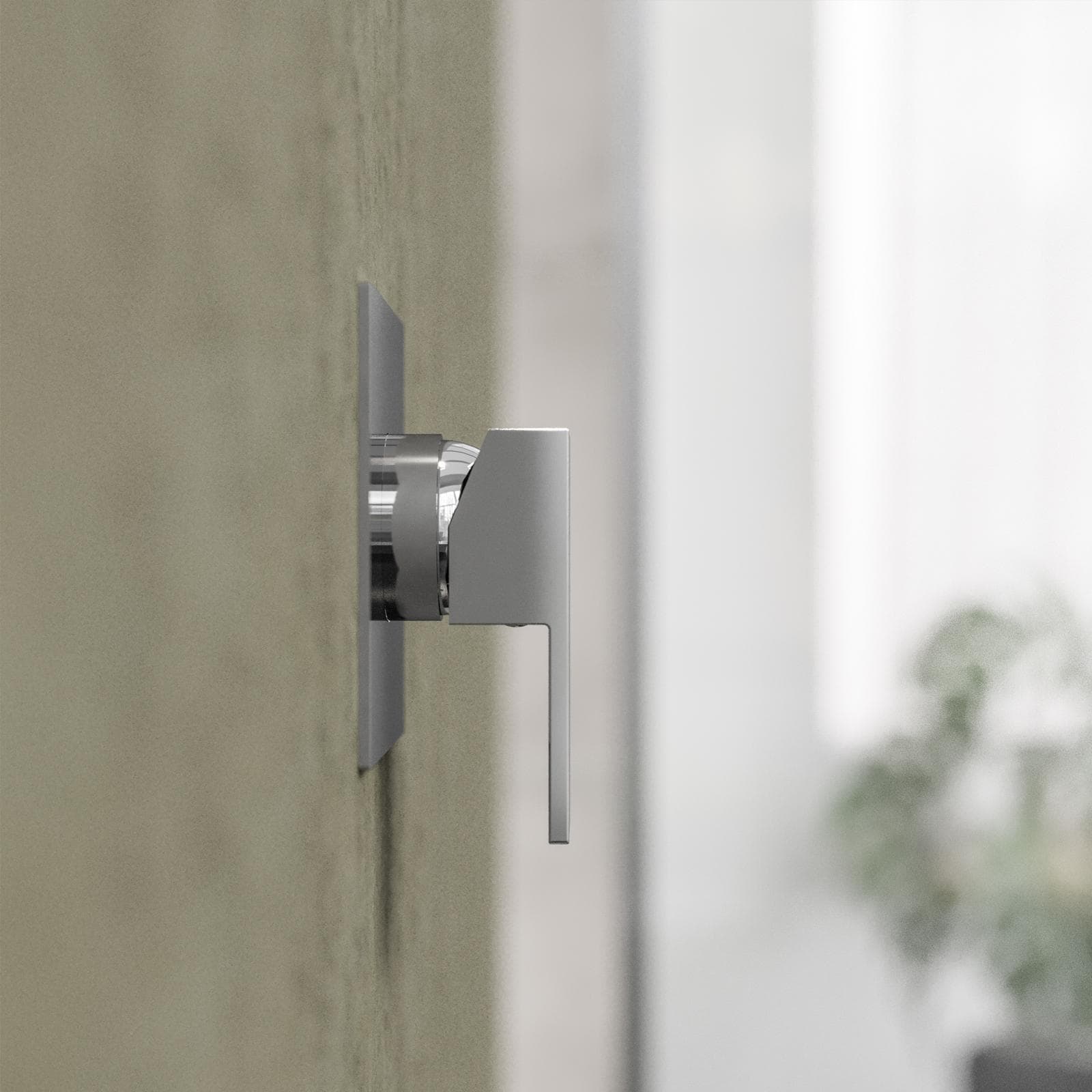 Set incasso doccia con braccio a soffitto 20 cm e soffione 40x30 cm cromo – Kyria