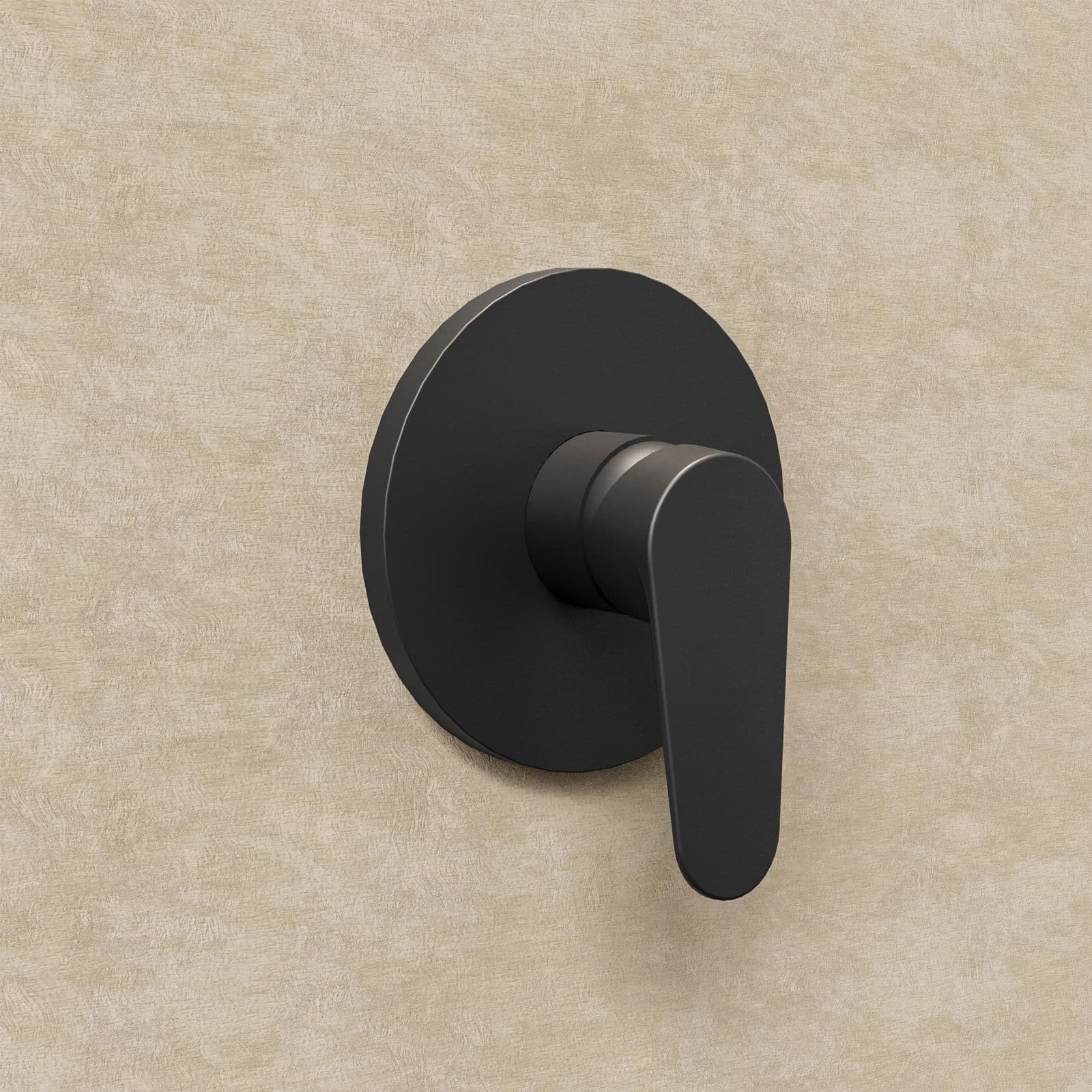 Set incasso doccia con braccio a soffitto 22 cm e soffione 30 cm nero – Lir