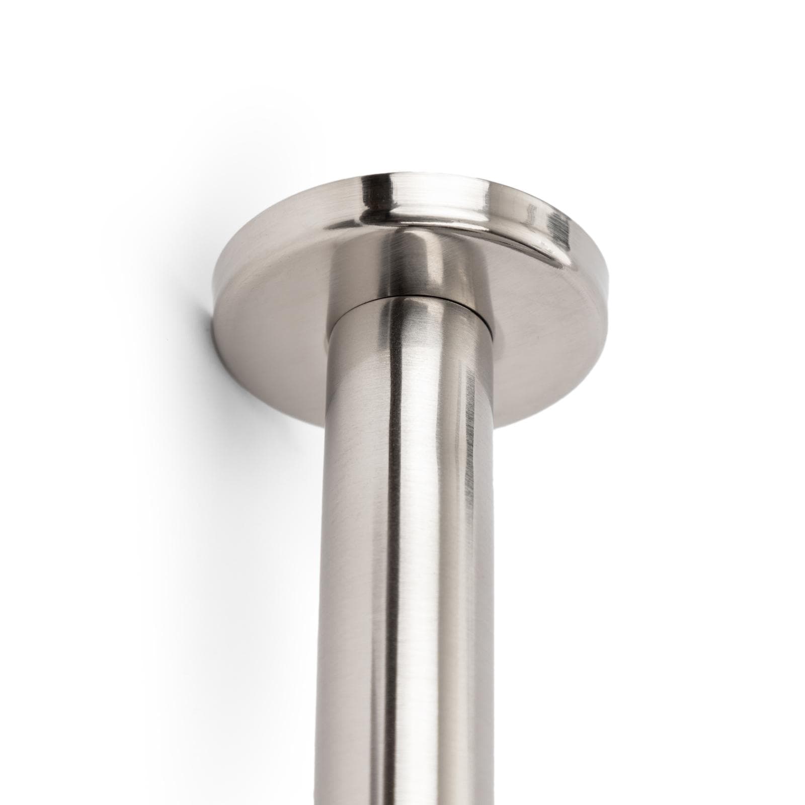 Set incasso doccia con braccio a soffitto 22 cm e soffione 30 cm spazzolato – Fluid