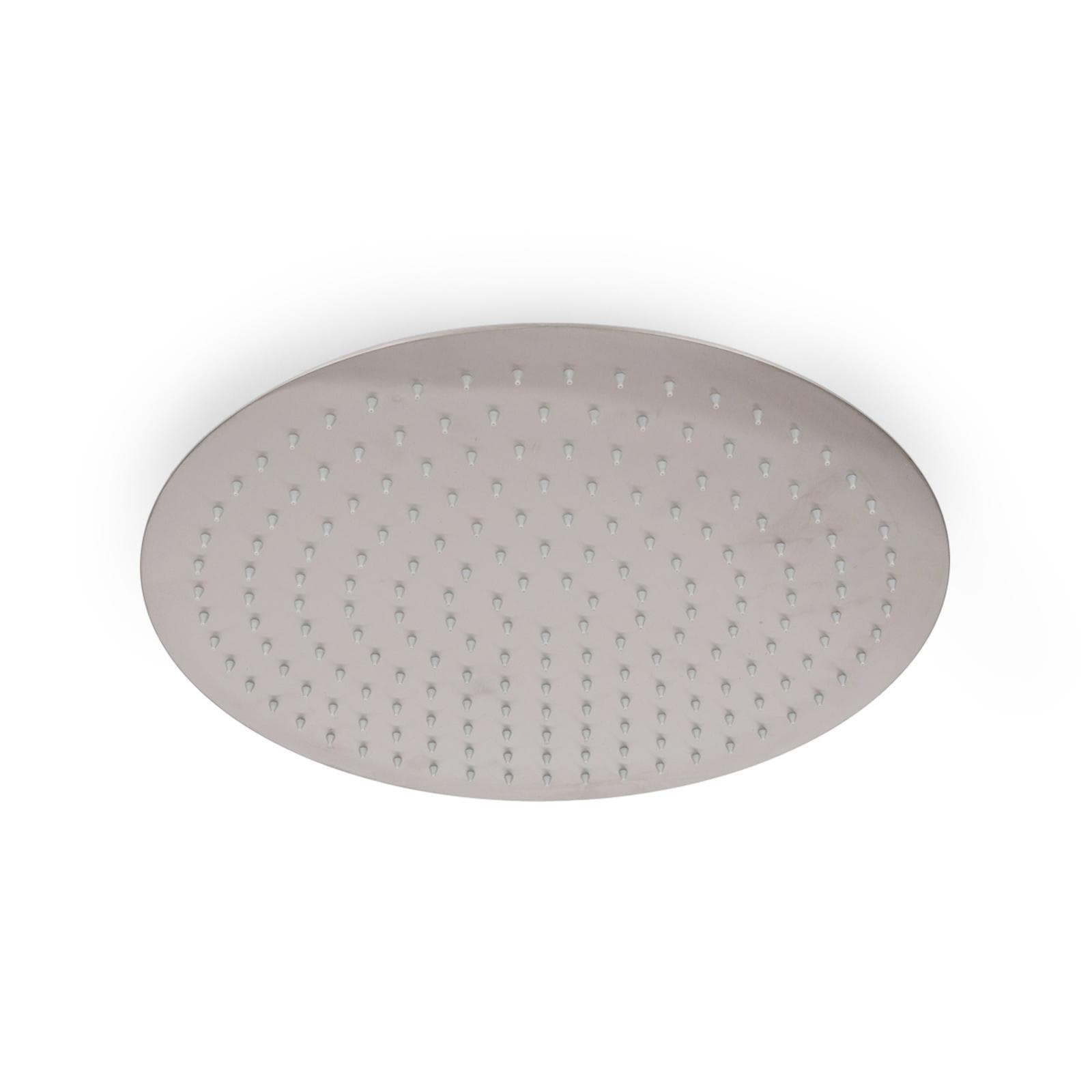 Set incasso doccia con braccio a soffitto 22 cm e soffione 40 cm spazzolato – Fluid