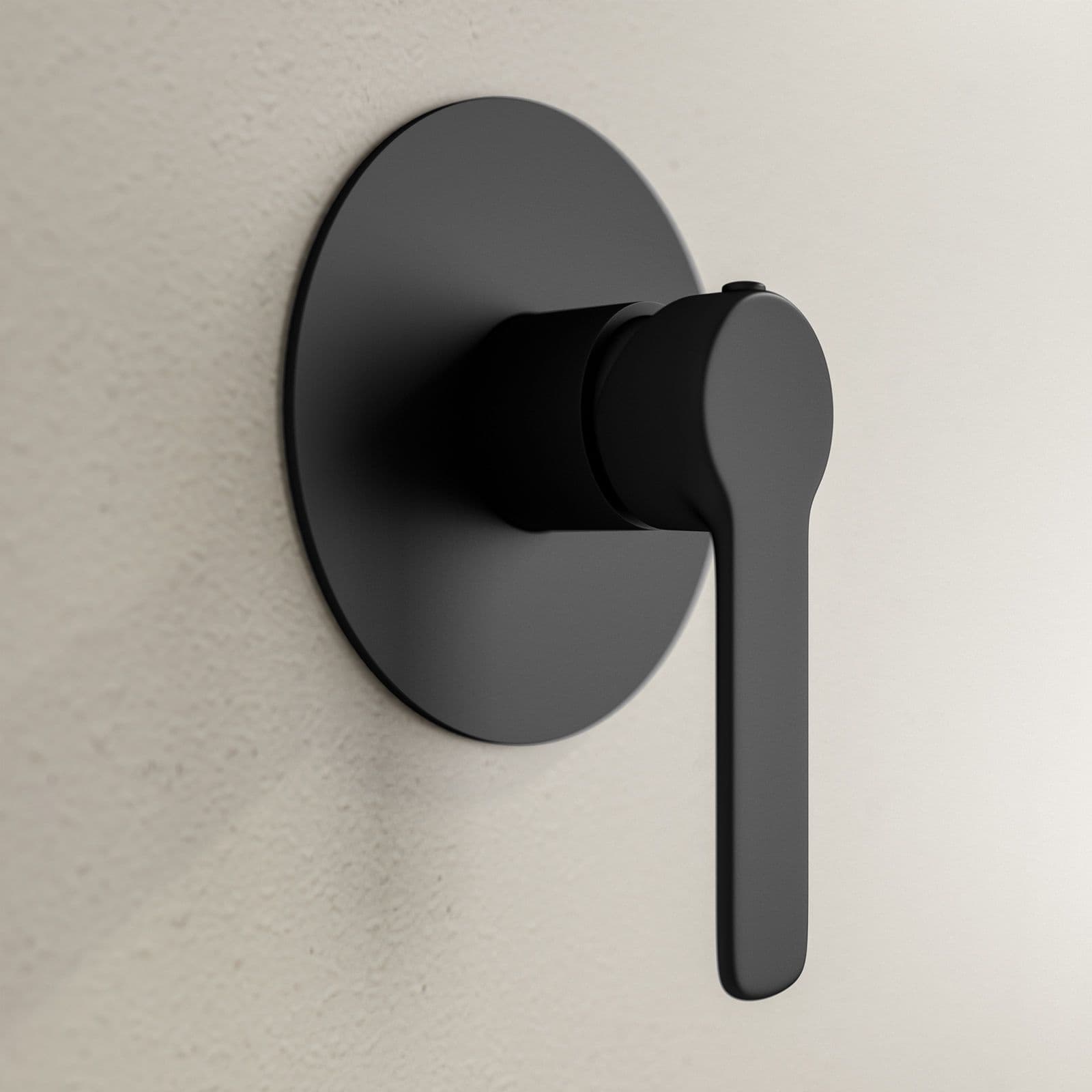 Set incasso doccia con braccio a soffitto 22 cm e soffione 20 cm nero – Tila