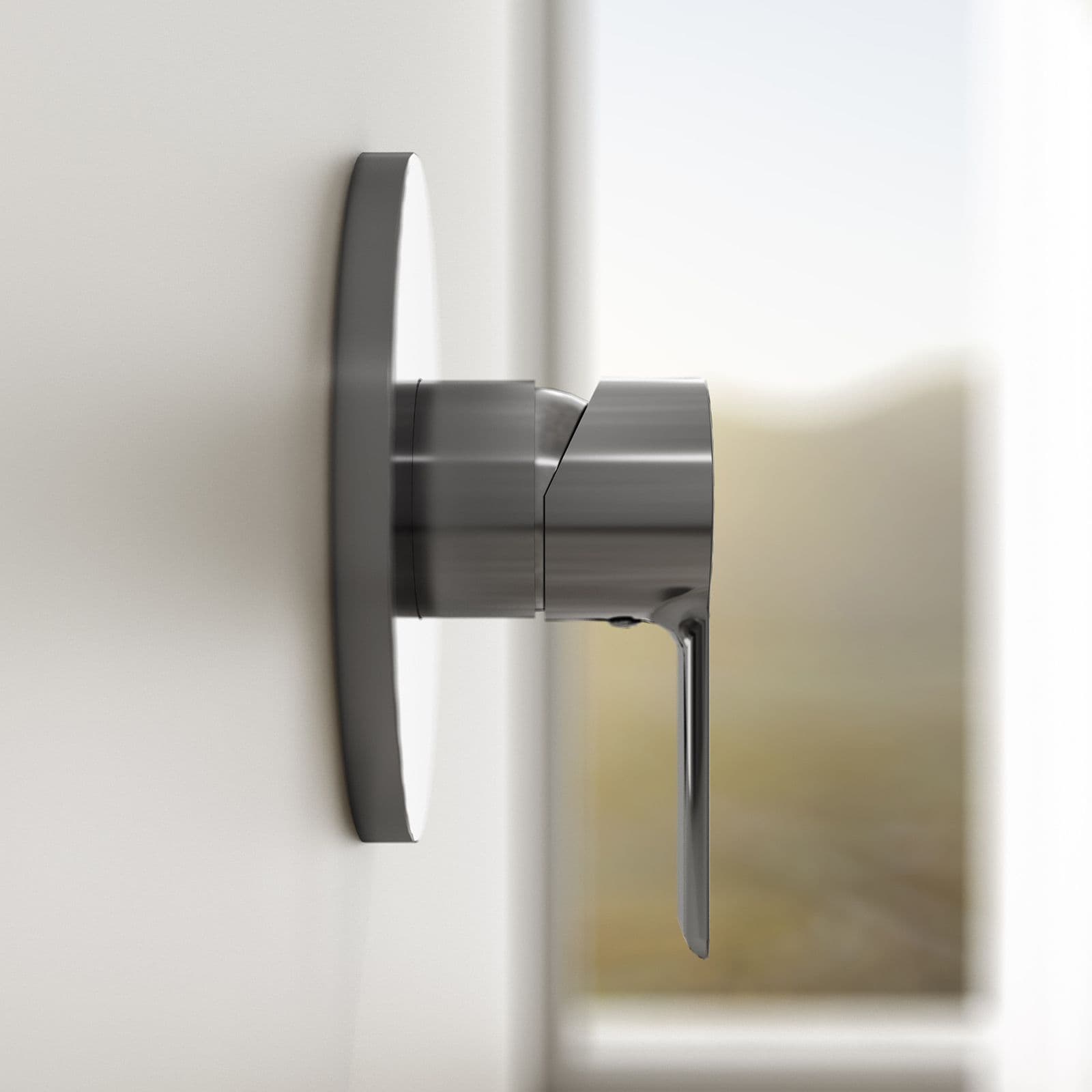 Set incasso doccia con braccio a soffitto 22 cm e soffione 25 cm cromo – Key
