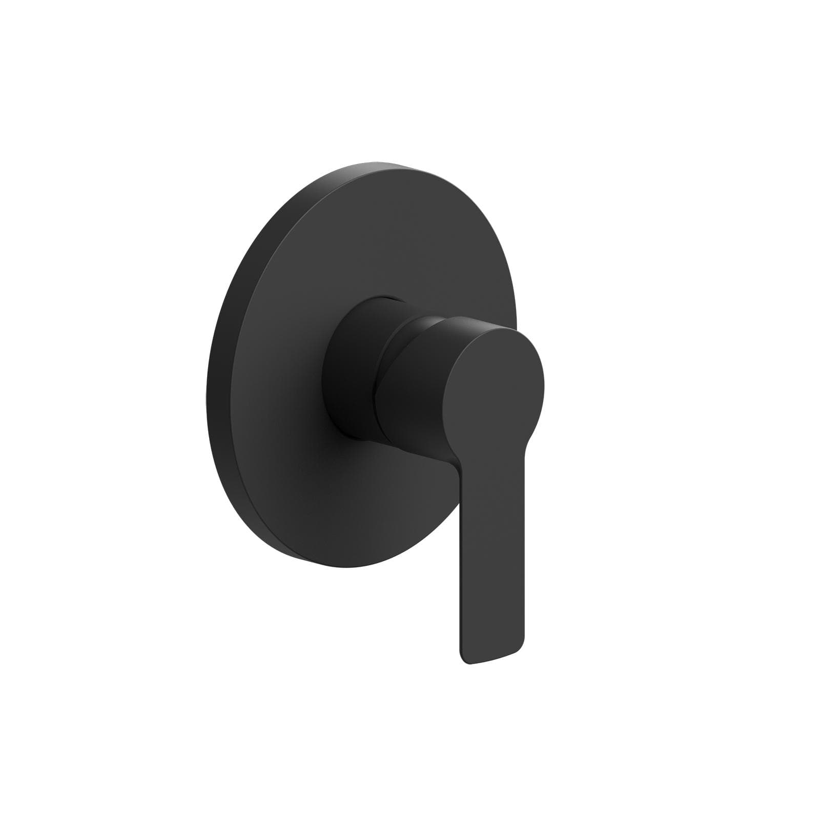 Set incasso doccia con braccio a soffitto 32 cm e soffione 30 cm nero opaco – Key