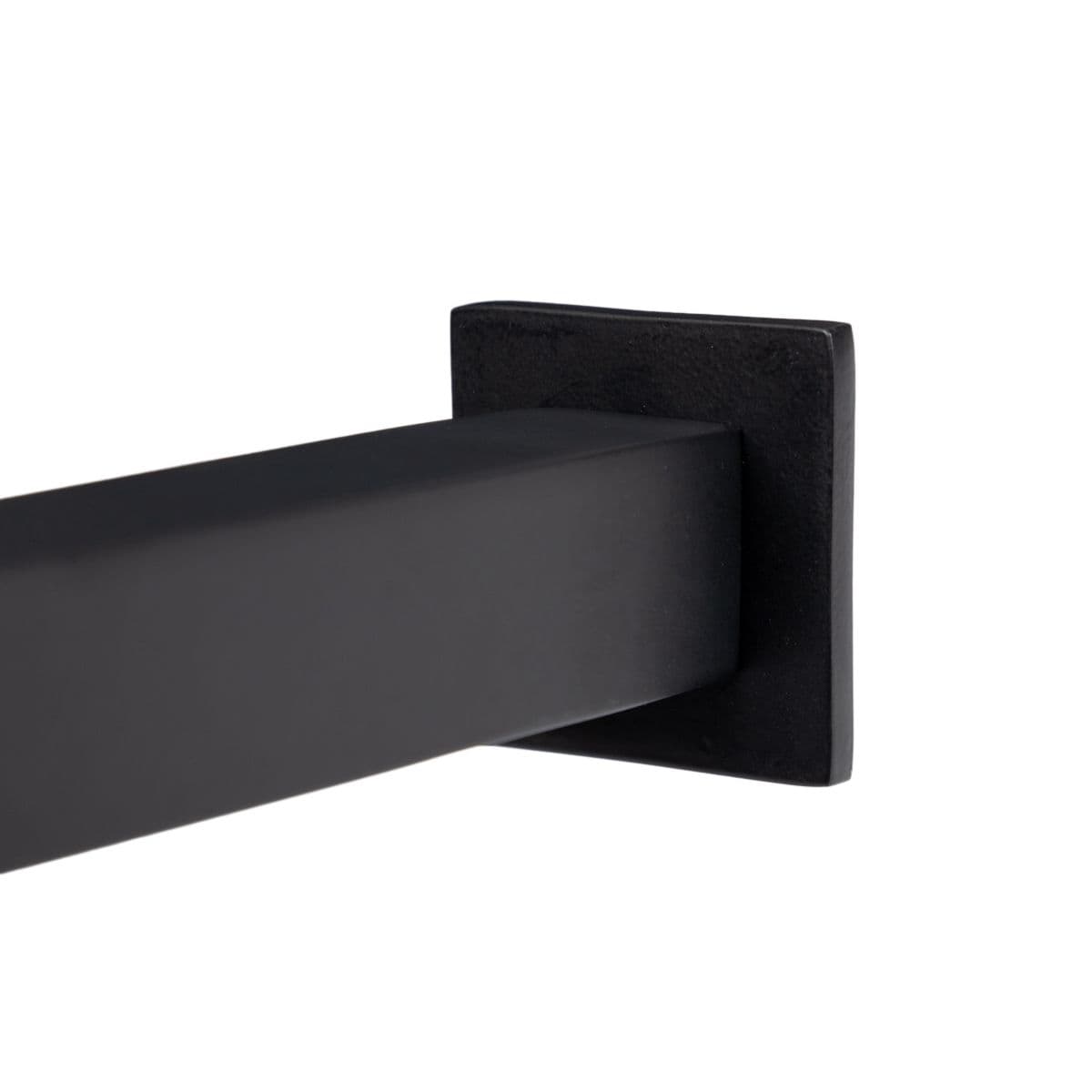 Set incasso doccia con braccio doccia 35 cm e soffione 20x20 cm nero – Fusion