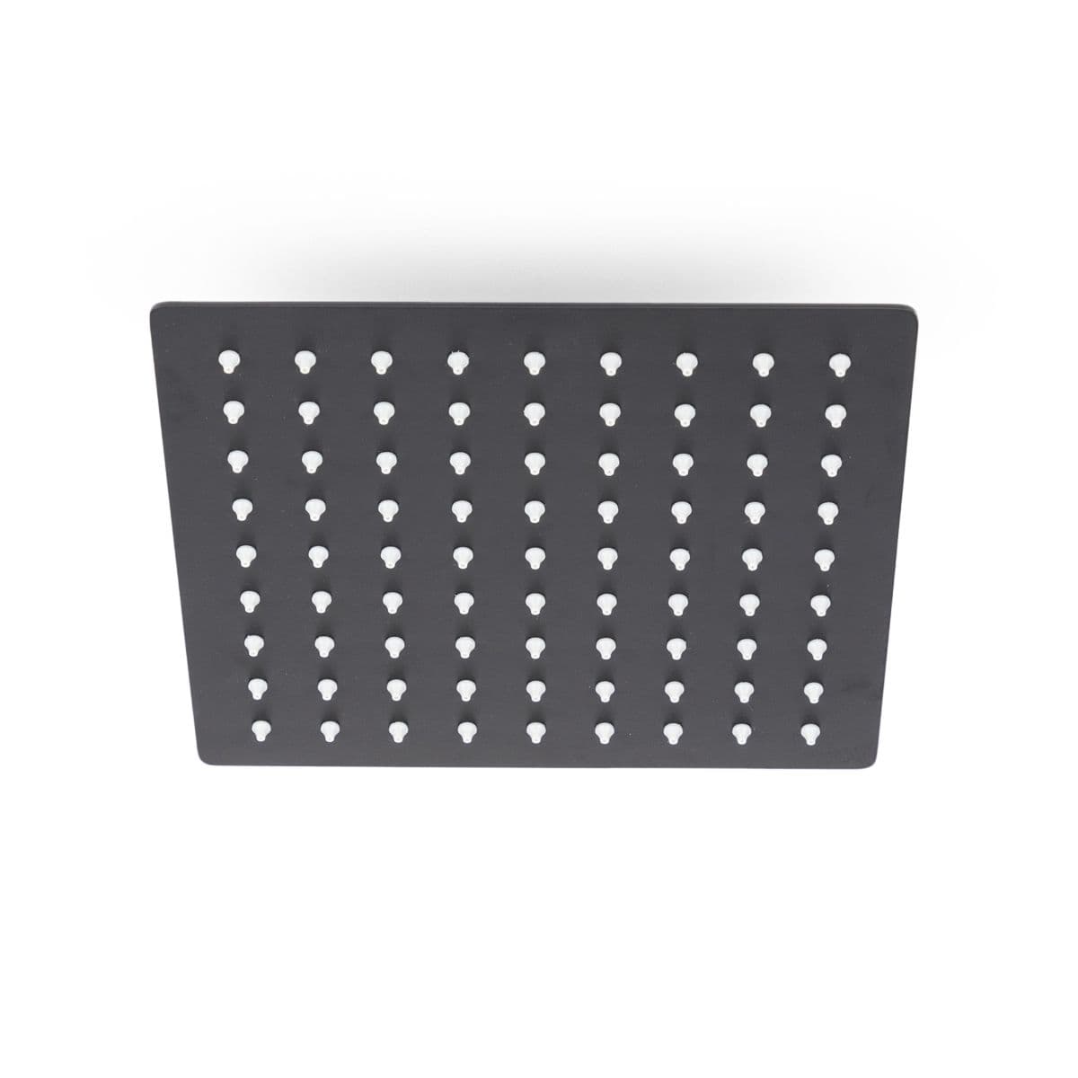 Set incasso doccia con braccio doccia 35 cm e soffione 20x20 cm nero – Iota