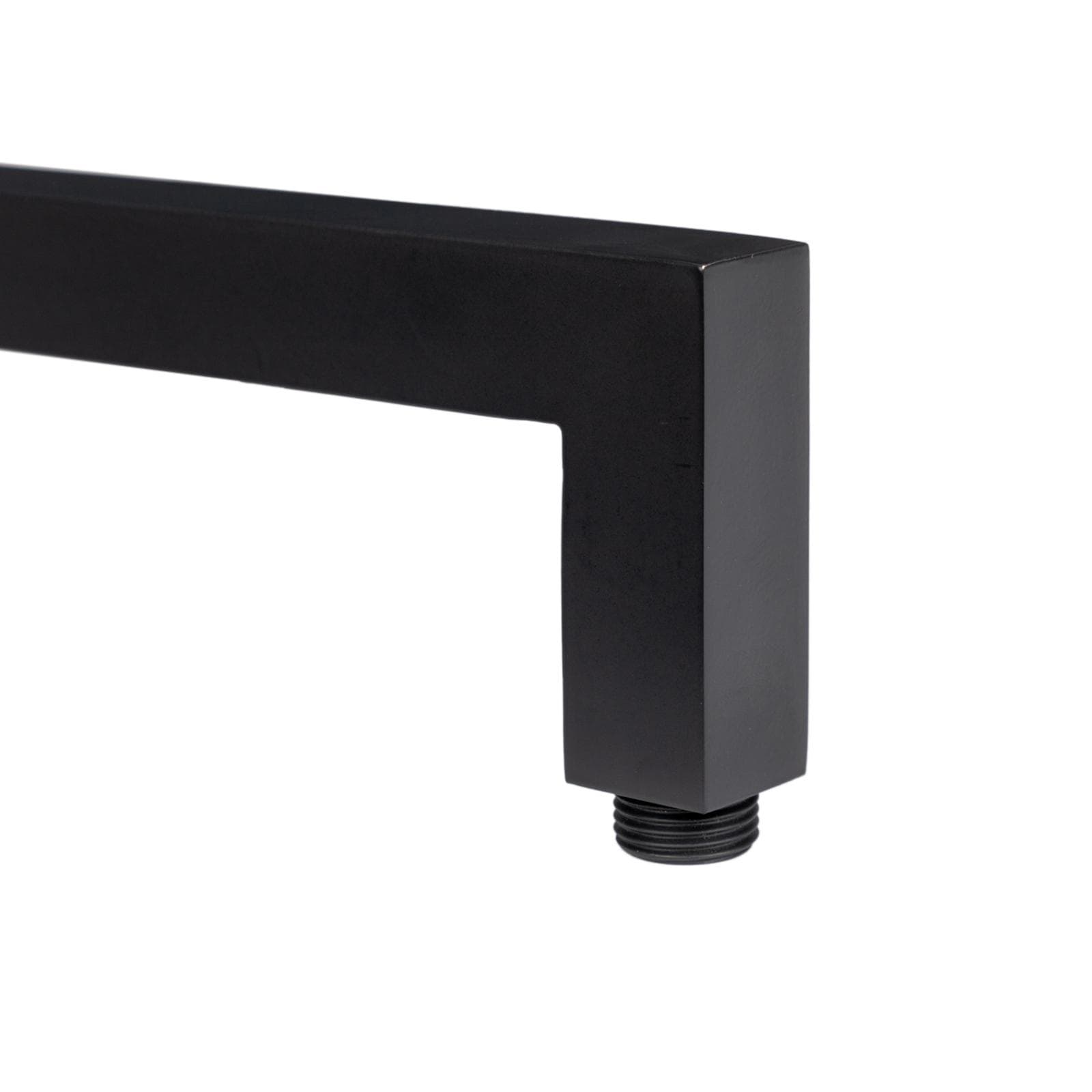 Set incasso doccia con braccio doccia 35 cm e soffione 25x25 cm nero – Kyria