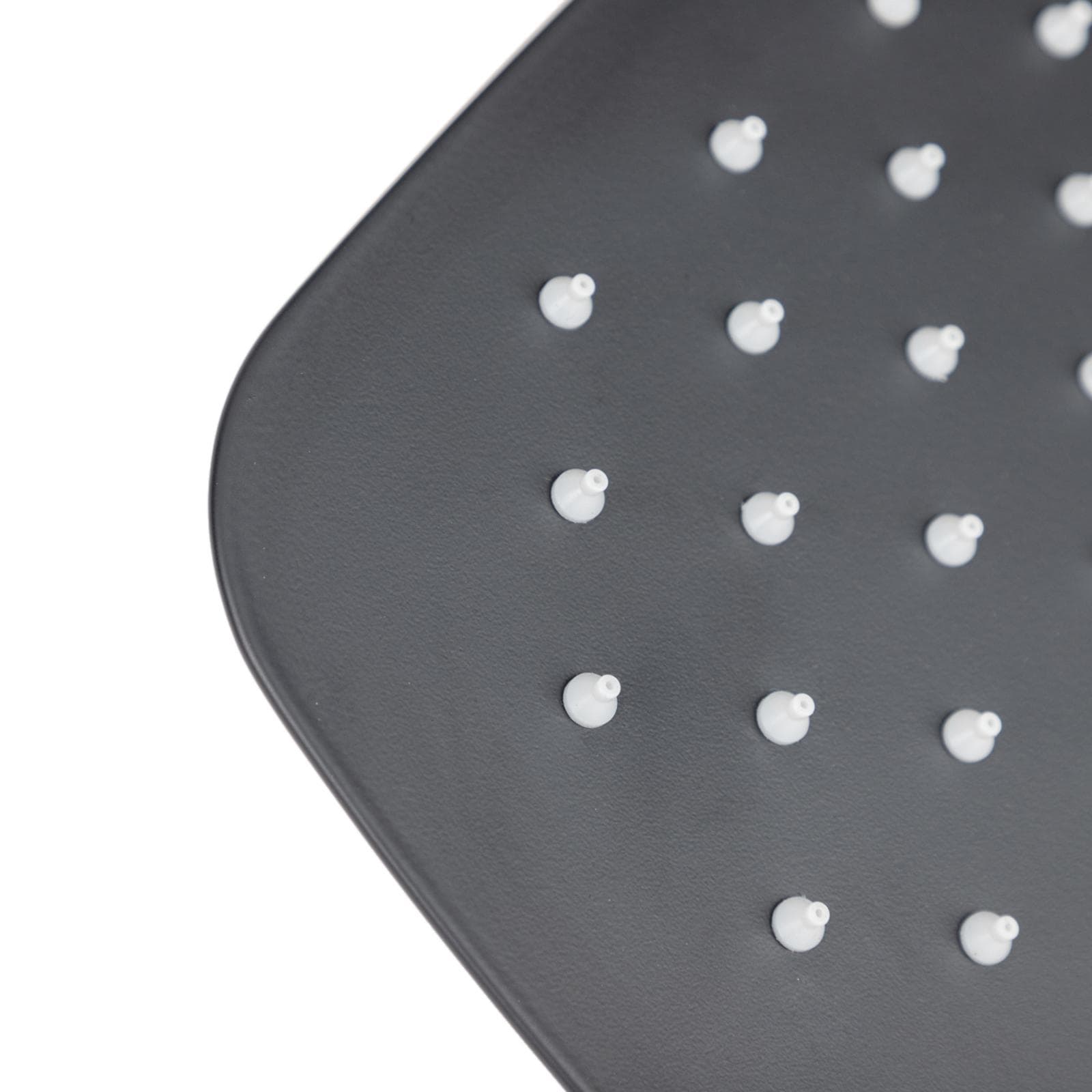 Set incasso doccia con braccio doccia 40 cm e soffione 30x20 cm nero – Kyria