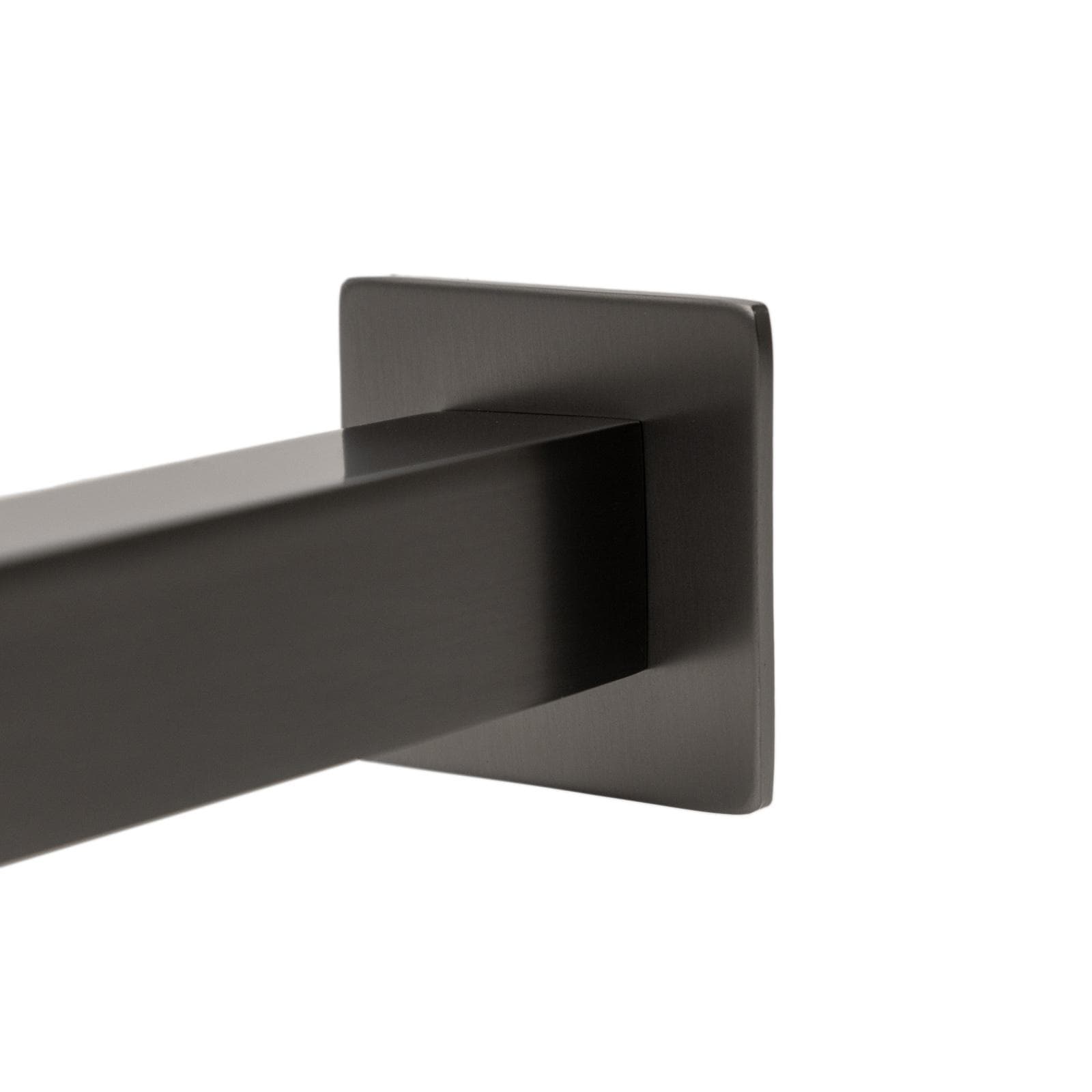 Set incasso doccia con braccio doccia 40 cm e soffione 30x30 cm nero spazzolato – Fusion