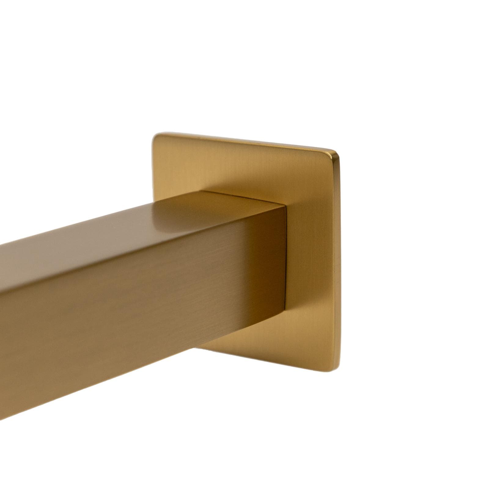 Set incasso doccia con braccio doccia 40 cm e soffione 30x30 cm oro spazzolato – Fusion
