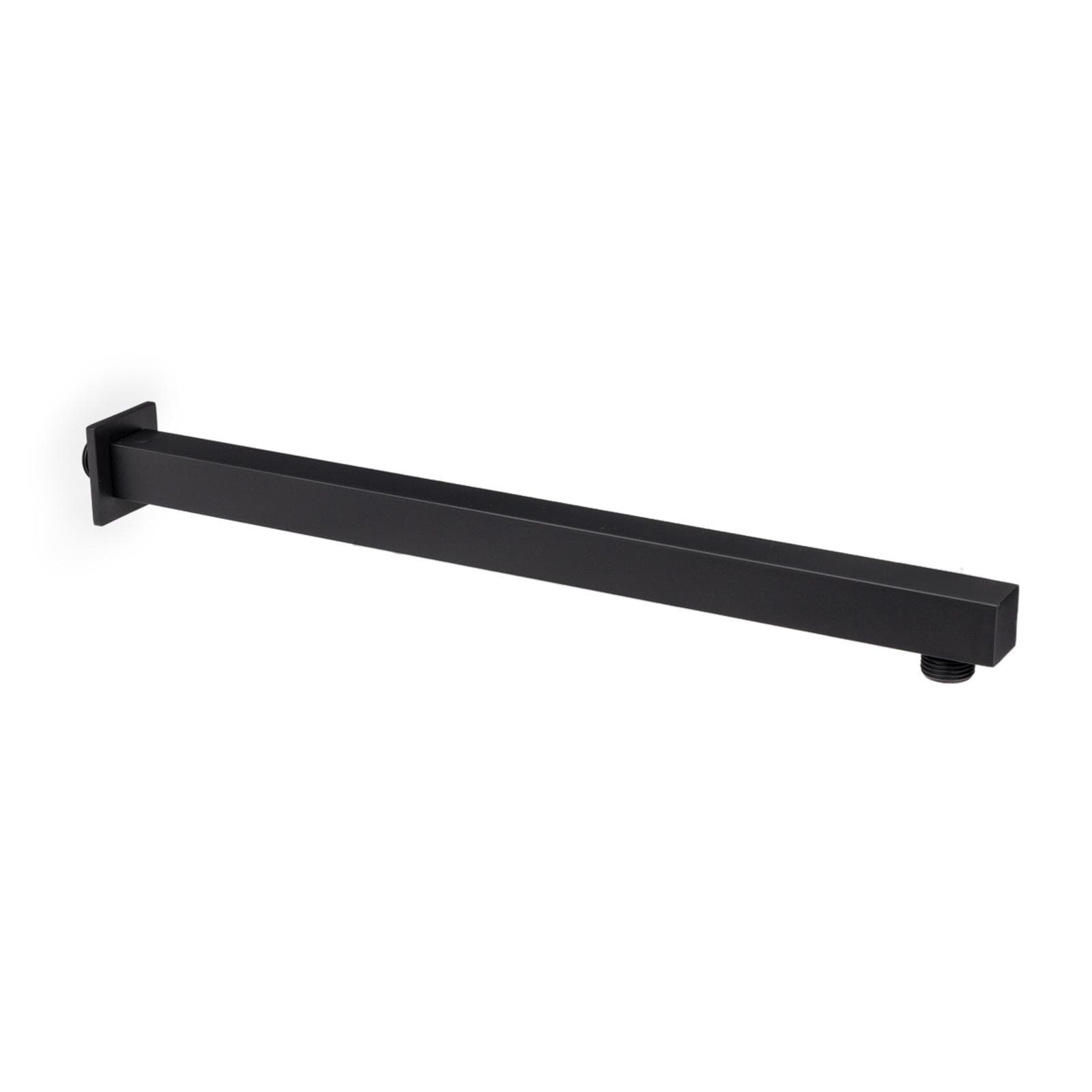 Set incasso doccia con braccio doccia 40 cm e soffione 40x30 cm nero – Kyria