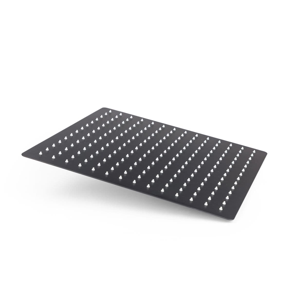 Set incasso doccia con braccio doccia 40 cm e soffione 40x40 cm nero – Iota