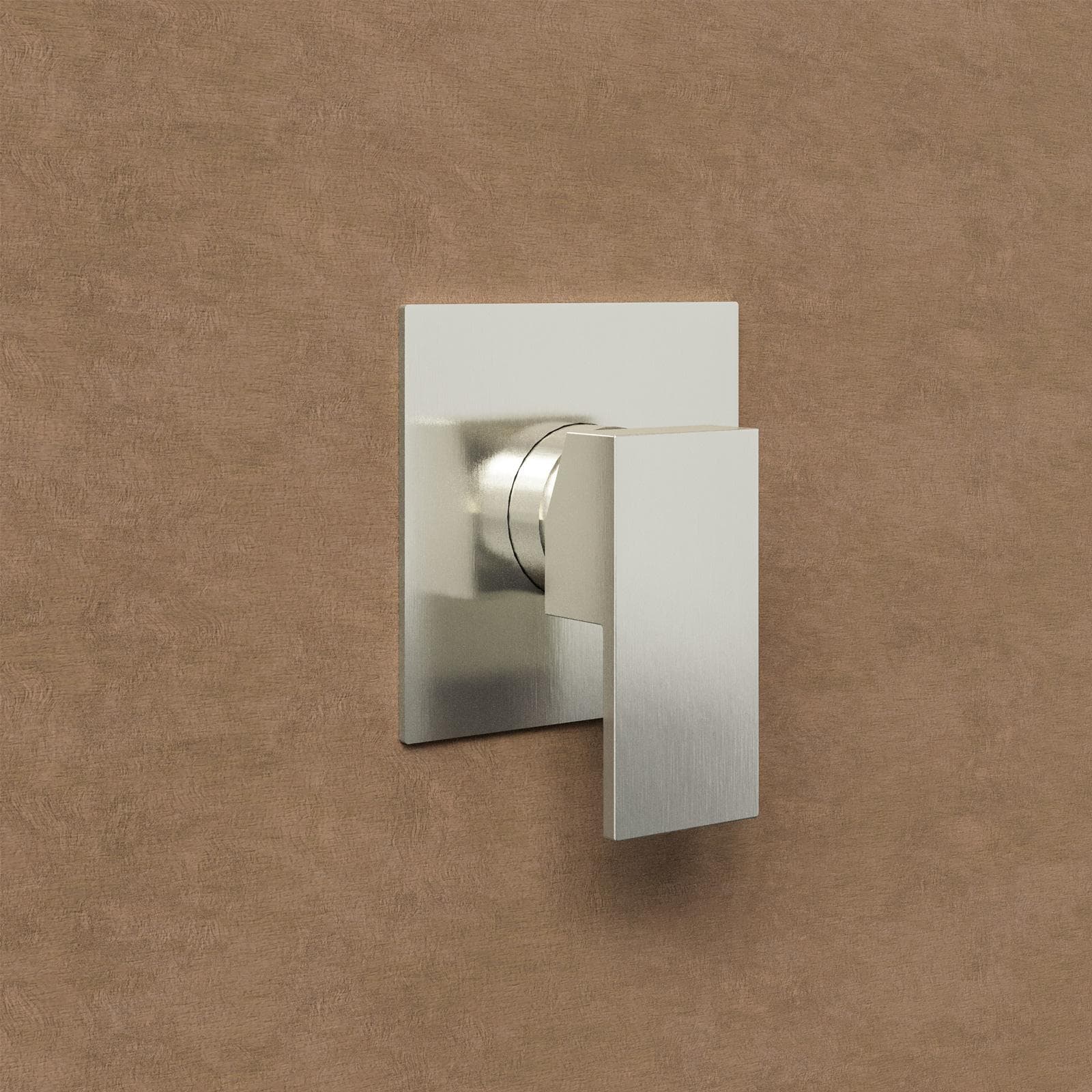 Set incasso doccia con braccio doccia 40 cm e soffione 40x40 cm spazzolato – Kyria