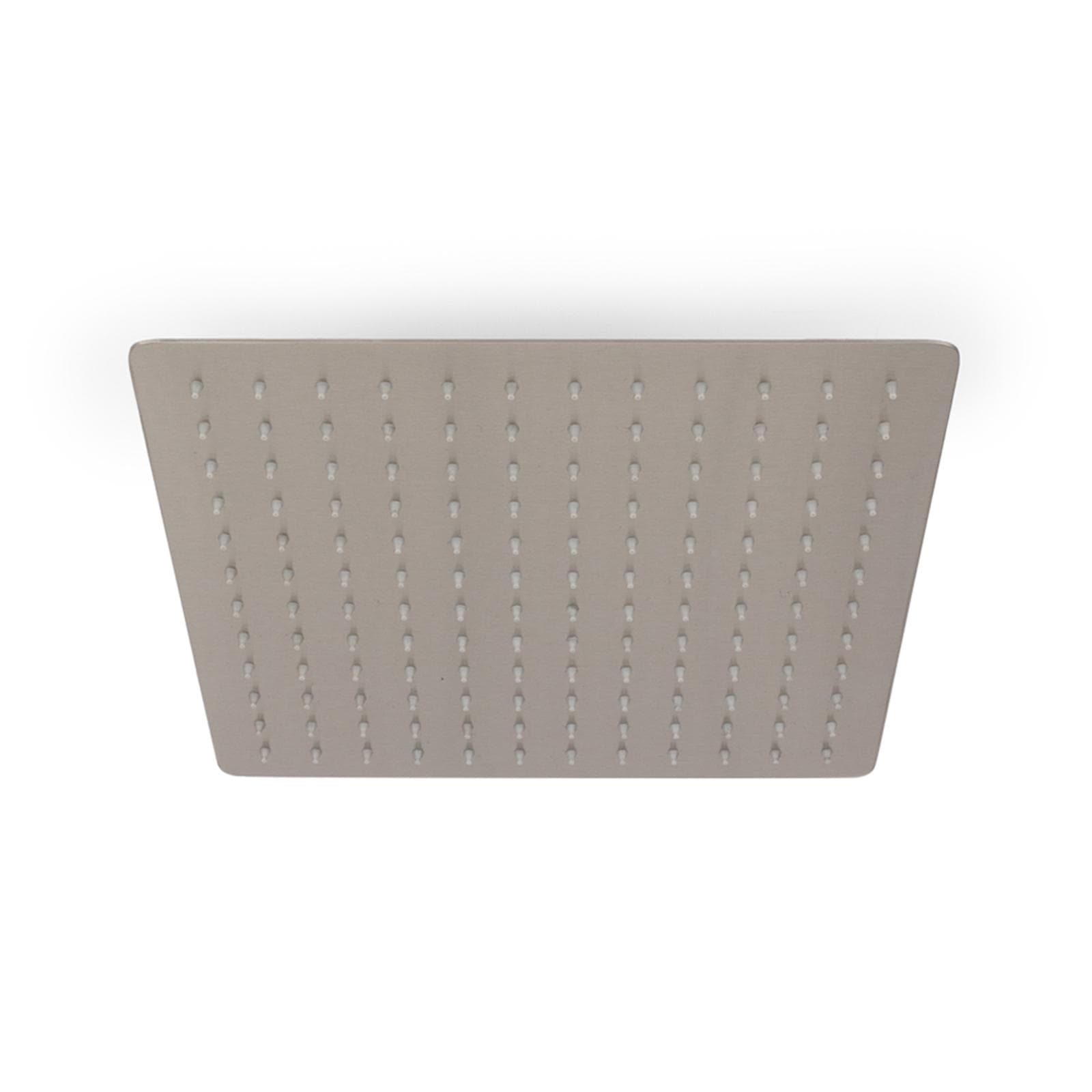 Set incasso doccia con braccio doccia 40 cm e soffione 40x40 cm spazzolato – Kyria