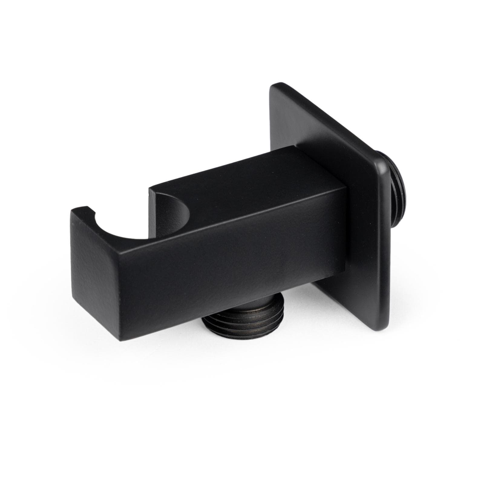 Set incasso doccia con deviatore con braccio a soffitto 20 cm e soffione 30x30 cm nero – Wing
