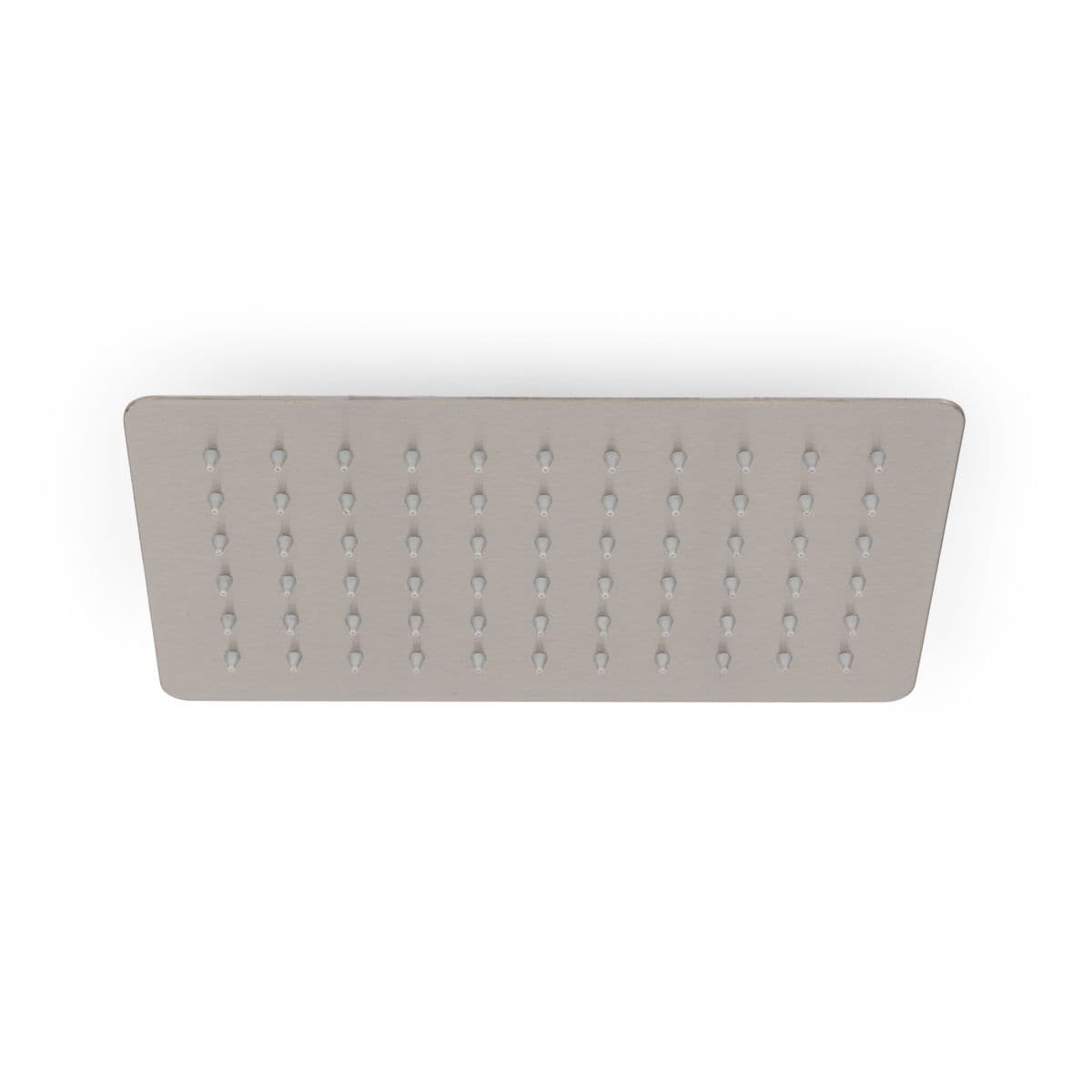 Set incasso doccia con deviatore con braccio doccia 35 cm e soffione 25x15 cm spazzolato – Iota