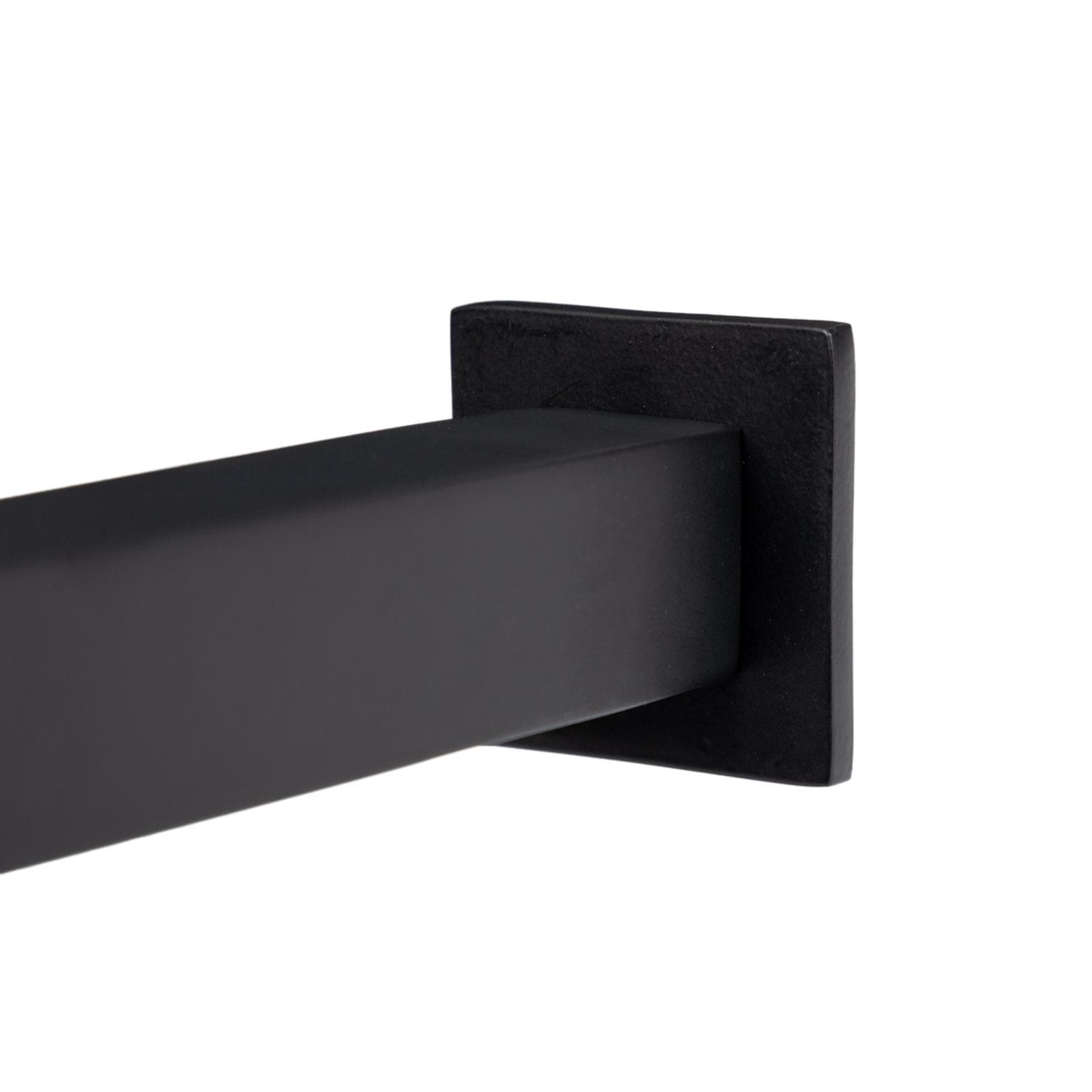 Set incasso doccia con deviatore con braccio doccia 35 cm e soffione 25x25 cm nero – Iota