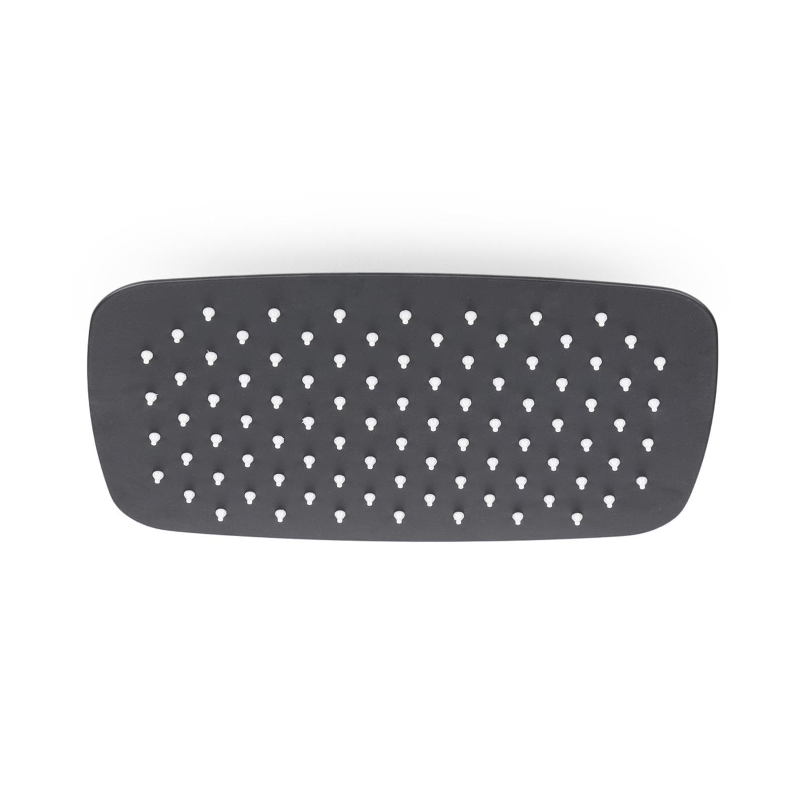 Set incasso doccia con deviatore con braccio doccia 40 cm e soffione 30x20 cm nero – Iota