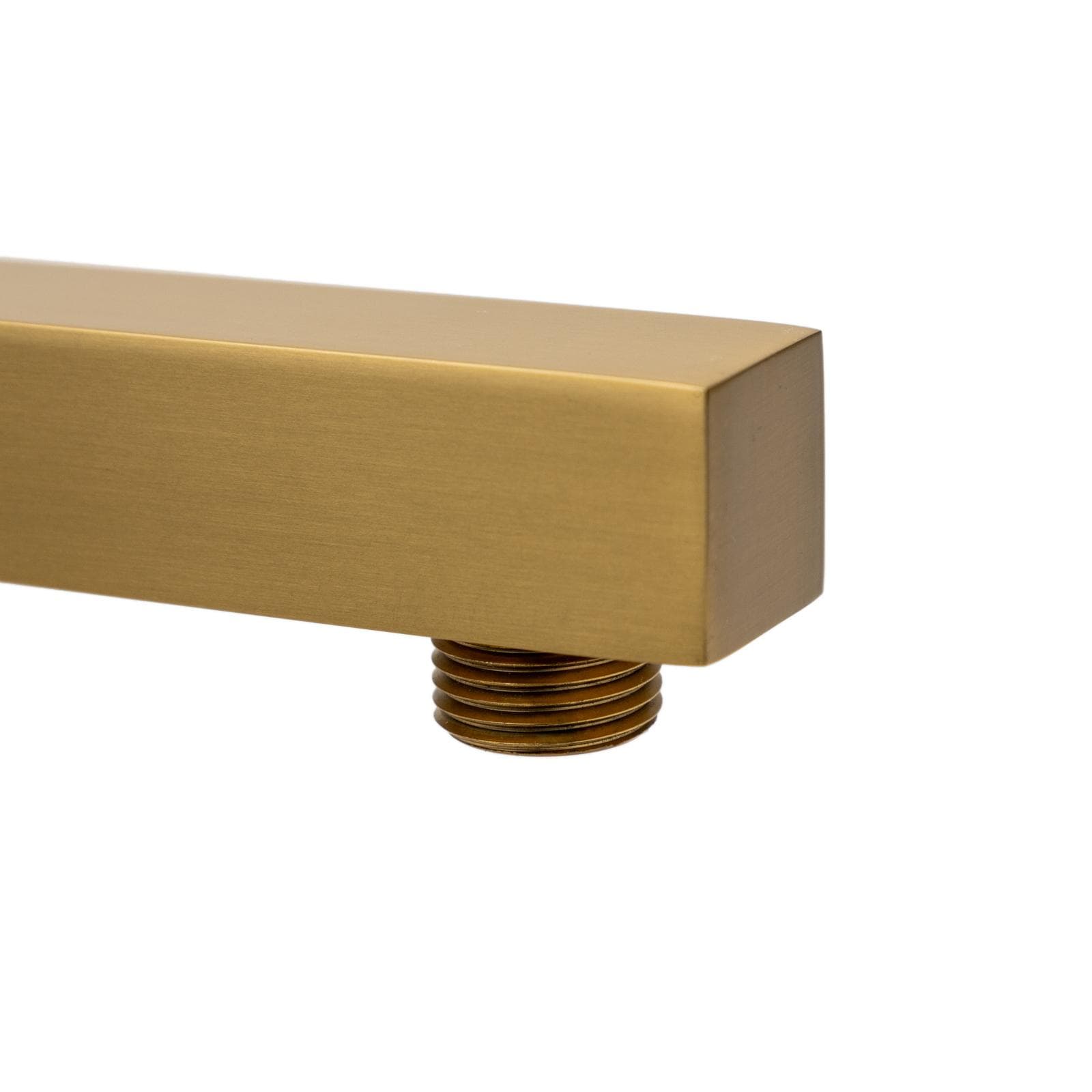 Set incasso doccia con deviatore con braccio doccia 40 cm e soffione 30x30 cm oro spazzolato – Kyria
