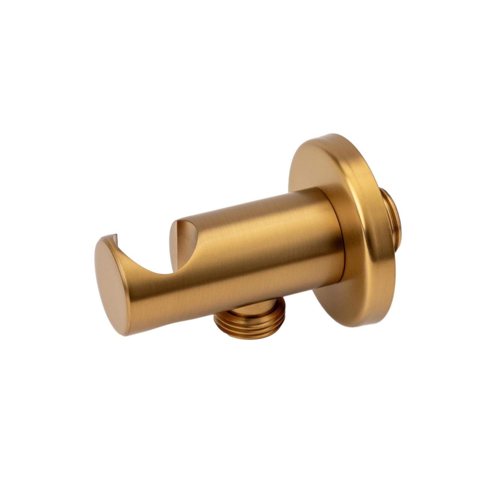 Set incasso doccia con deviatore e doccino con braccio doccia 35 cm e soffione 30 cm oro spazzolato – Fluid