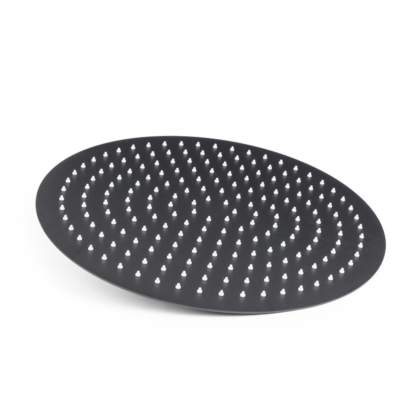 Set incasso doccia con deviatore e doccino con braccio doccia 40 cm e soffione 40 cm nero – Tila