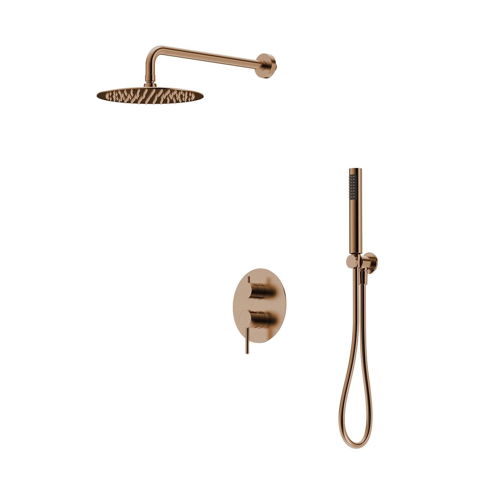 Set incasso doccia in ottone bronzo spazzolato anti-impronta - Oasis