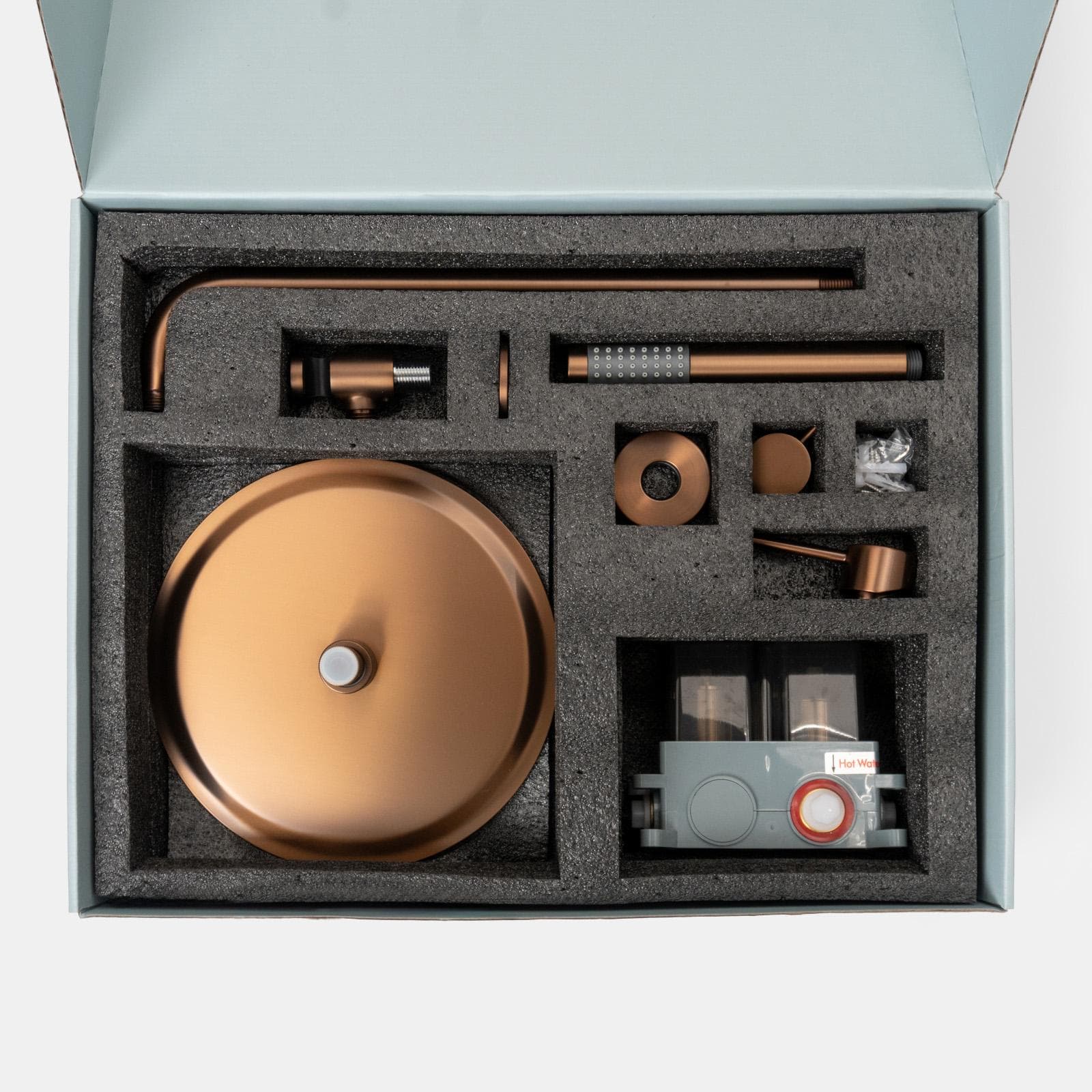 Set incasso doccia in ottone bronzo spazzolato anti-impronta - Oasis