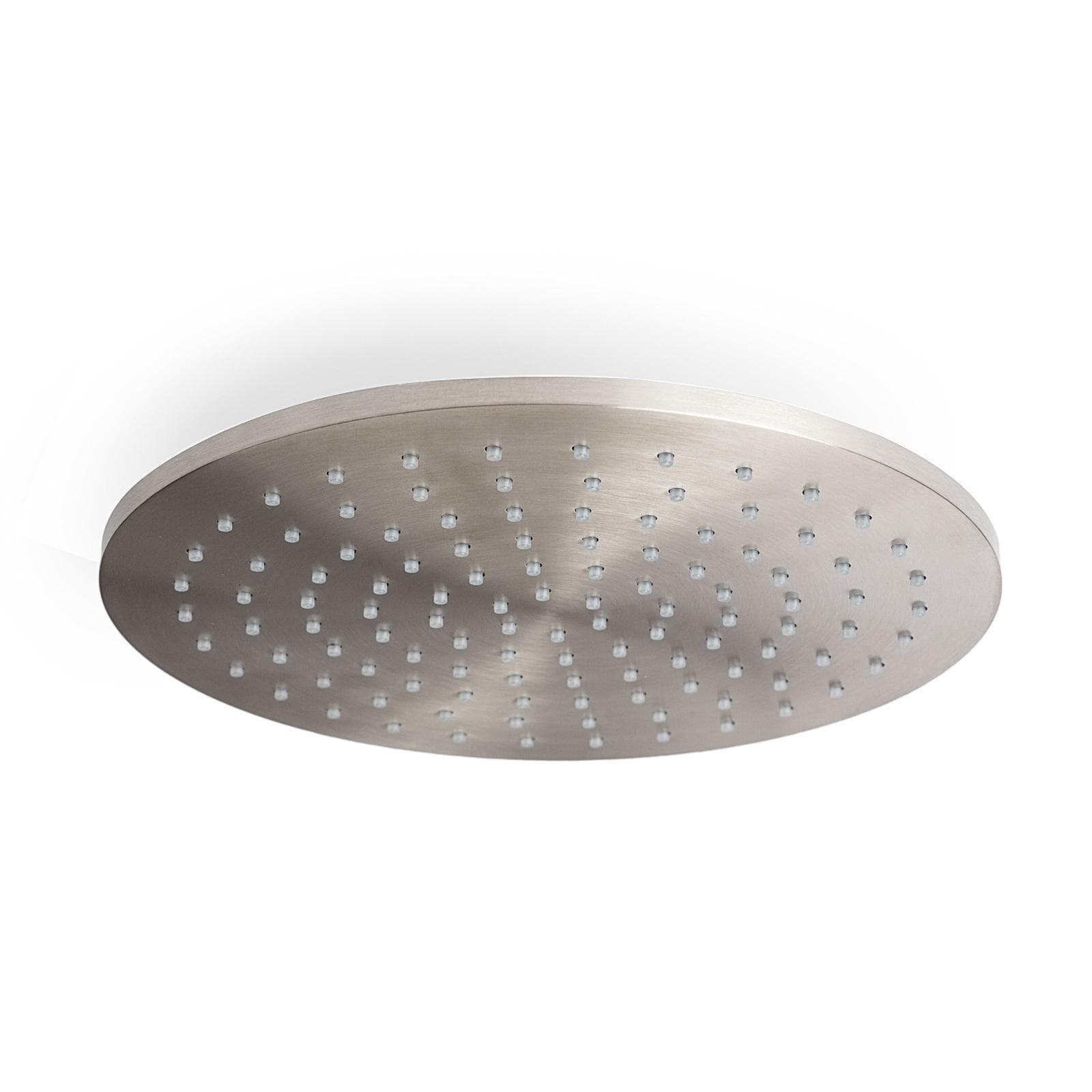 Set incasso doccia stondato con braccio 35 cm e soffione 25 cm in acciaio inox 316 satinato – Pure
