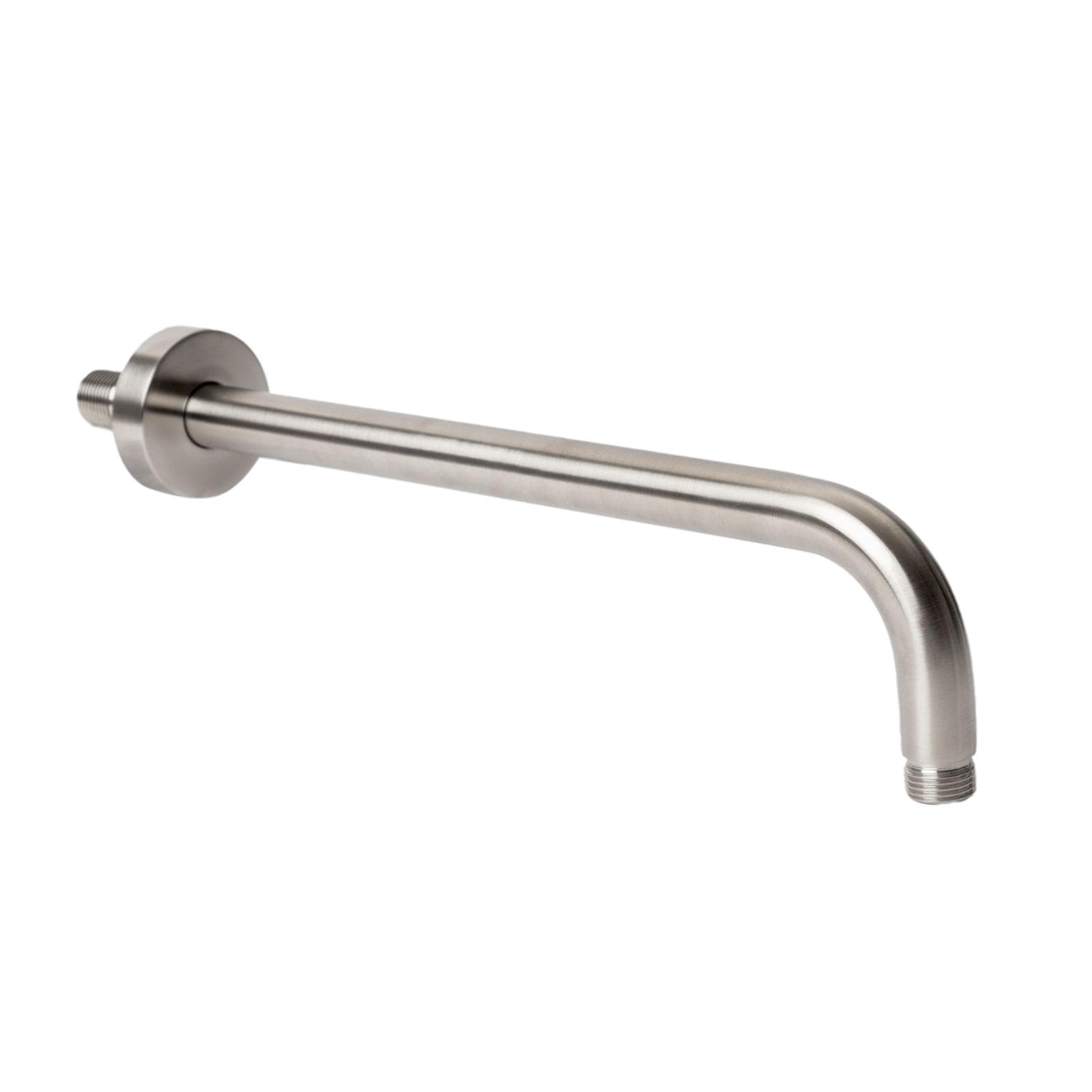 Set incasso doccia stondato con braccio 35 cm e soffione 25 cm in acciaio inox 316 satinato – Pure