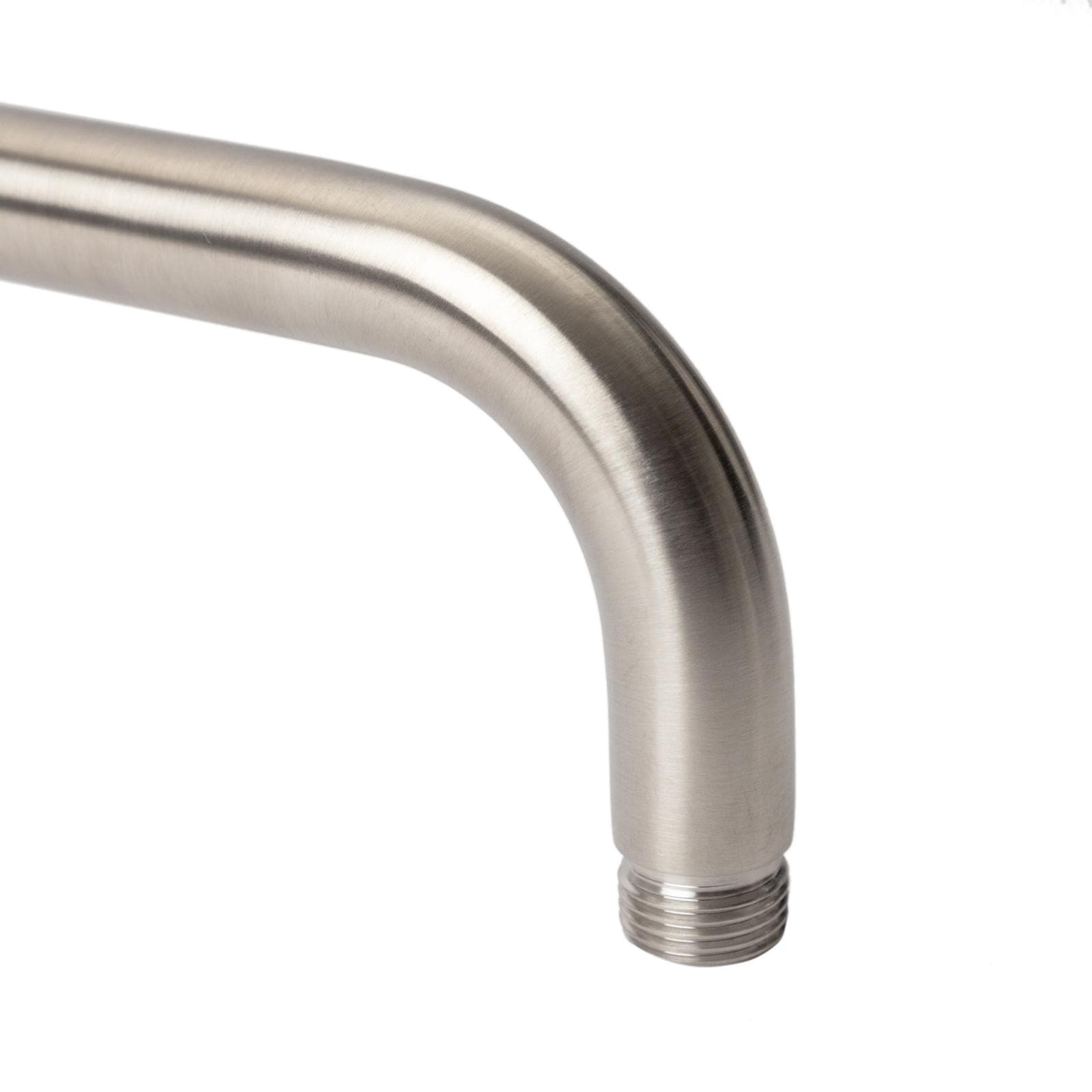 Set incasso doccia stondato con braccio 35 cm e soffione 25 cm in acciaio inox 316 satinato – Pure