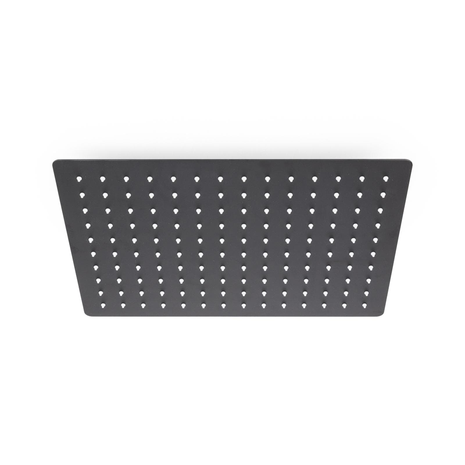 Set incasso doccia termostatico con deviatore con braccio a soffitto 20 cm e soffione 40x30 cm nero – Fusion