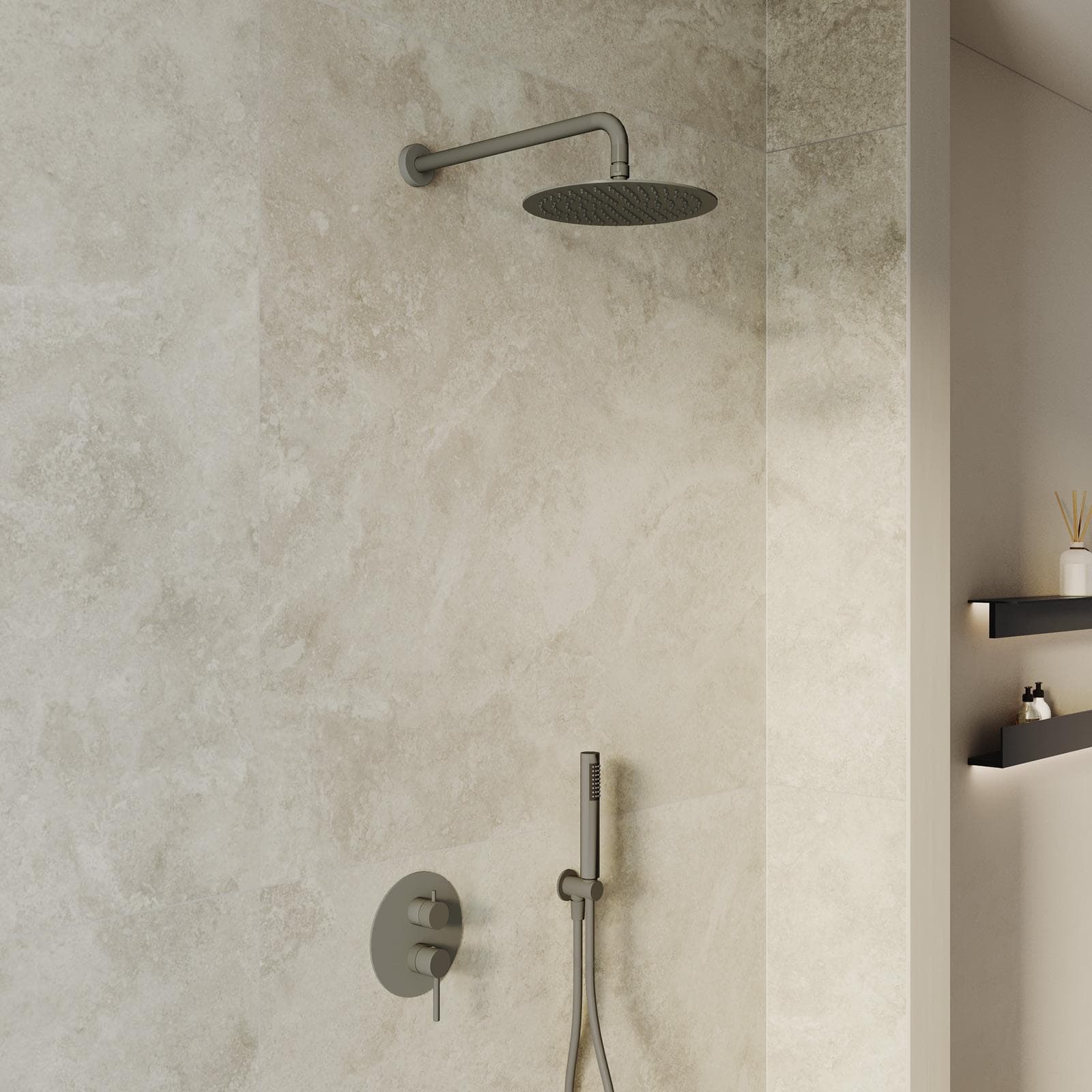 Set incasso in ottone fango - Oasis