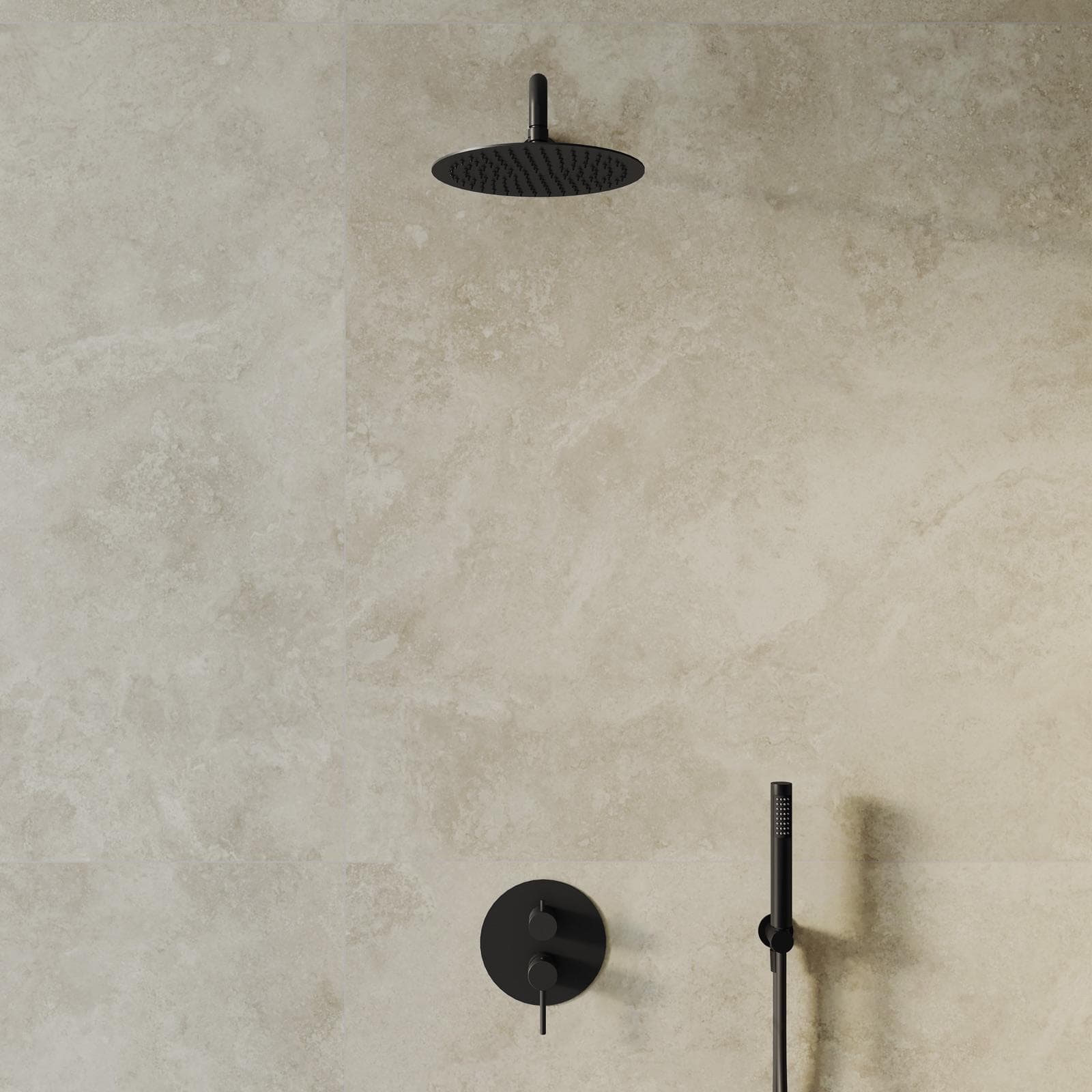Set incasso in ottone nero opaco - Oasis