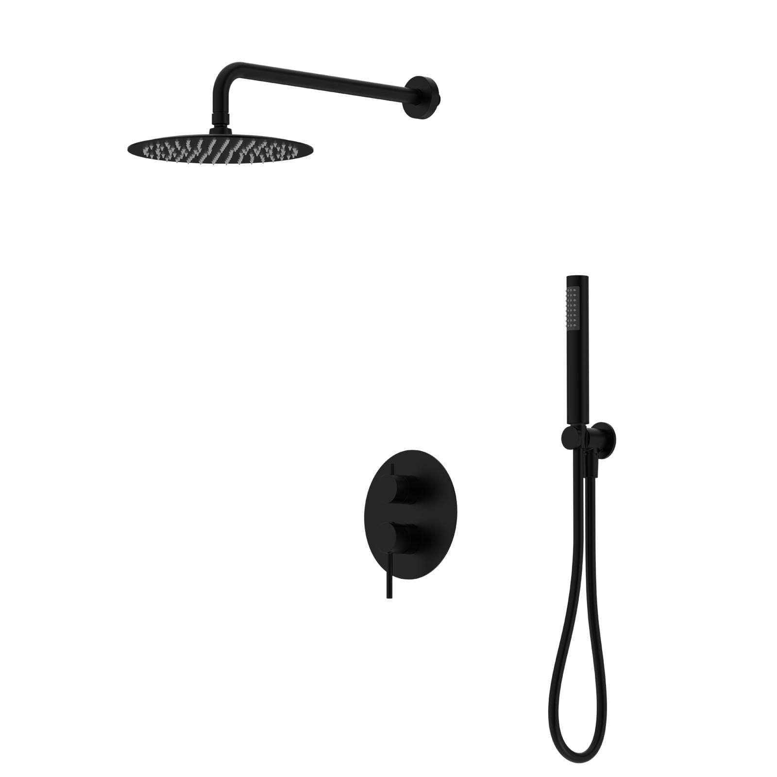 Set incasso in ottone nero opaco - Oasis