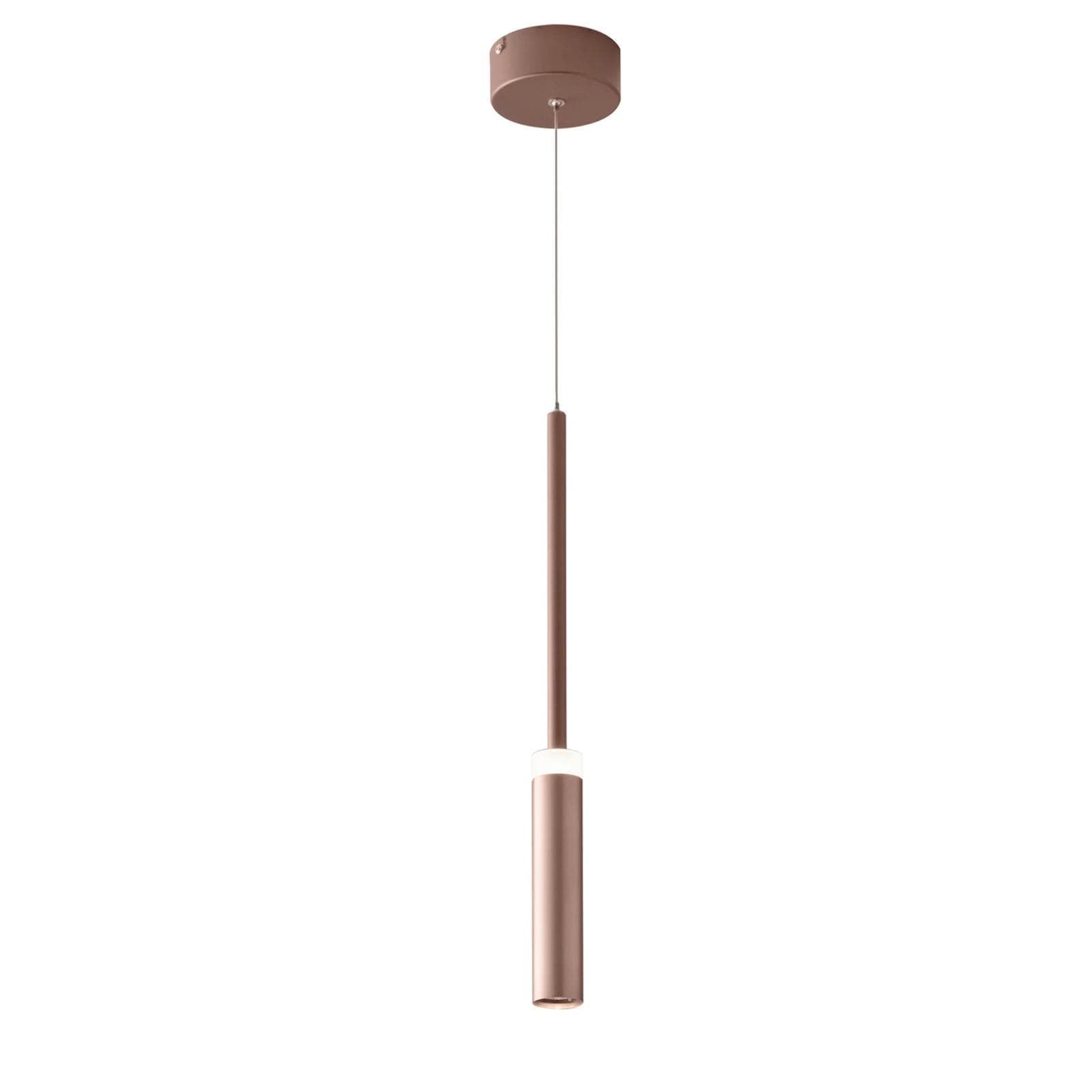 Set lampada a sospensione 140h cm e 2 applique in alluminio color bronzo