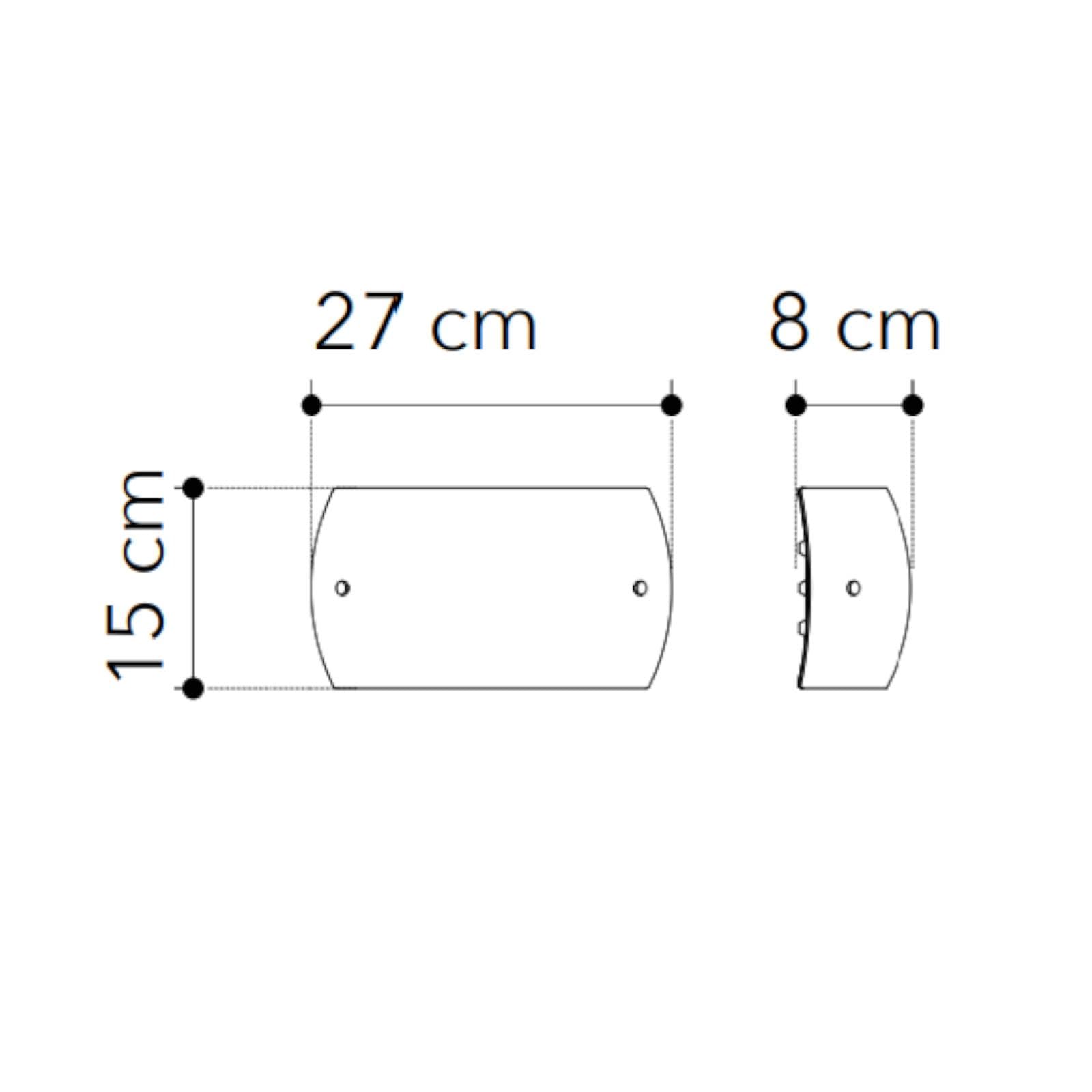 Set lampada a sospensione 20 cm e 2 applique in vetro con foglia oro