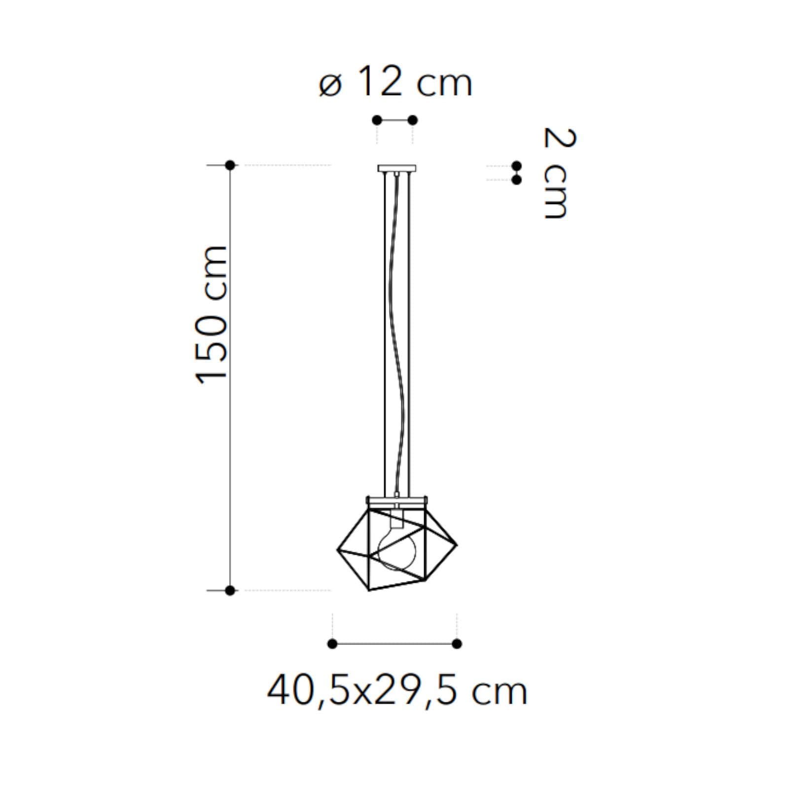 Set lampada a sospensione e 2 plafoniere in metallo bianco