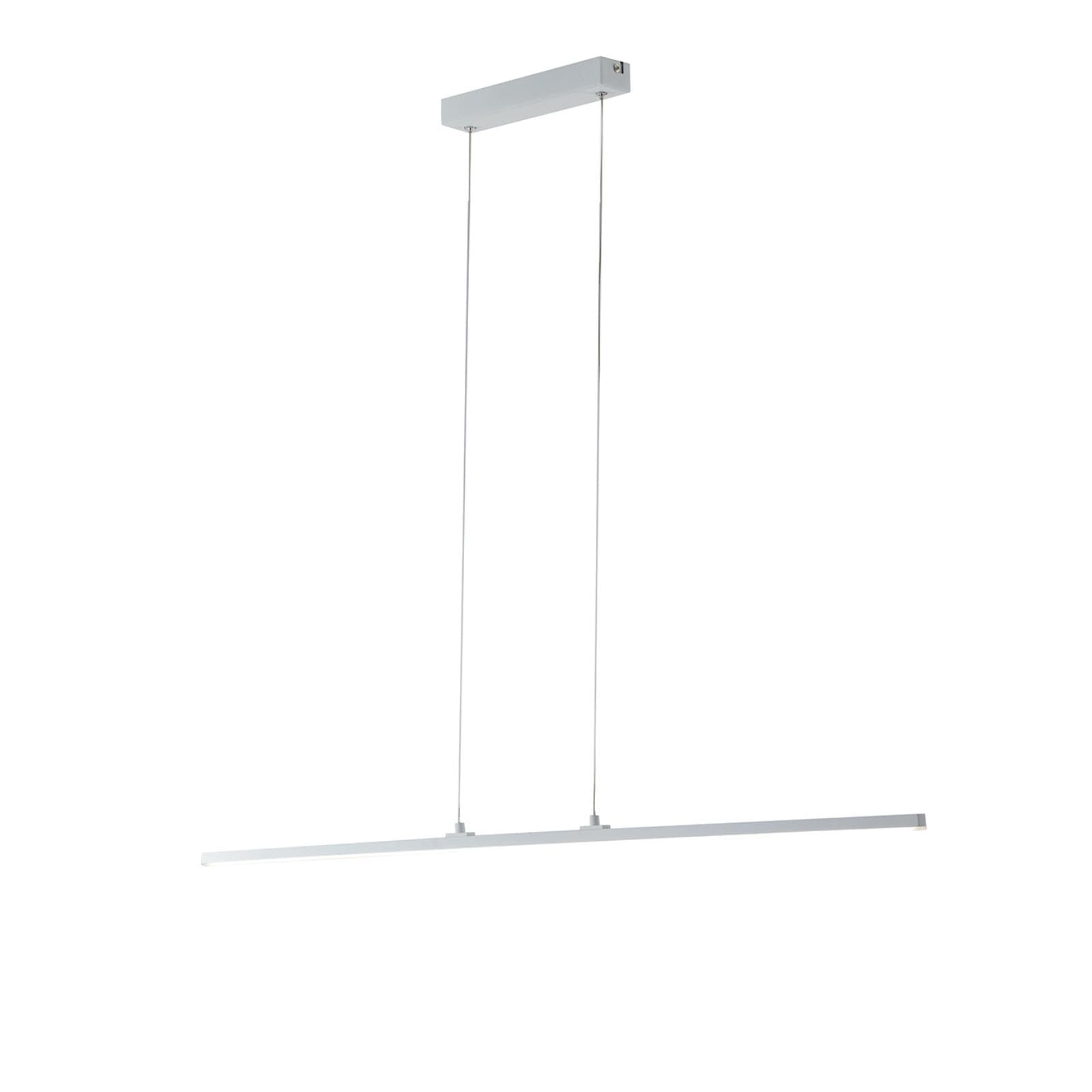 Set lampada da soffitto 150 cm e 2 applique a luce calda in alluminio bianco goffrato