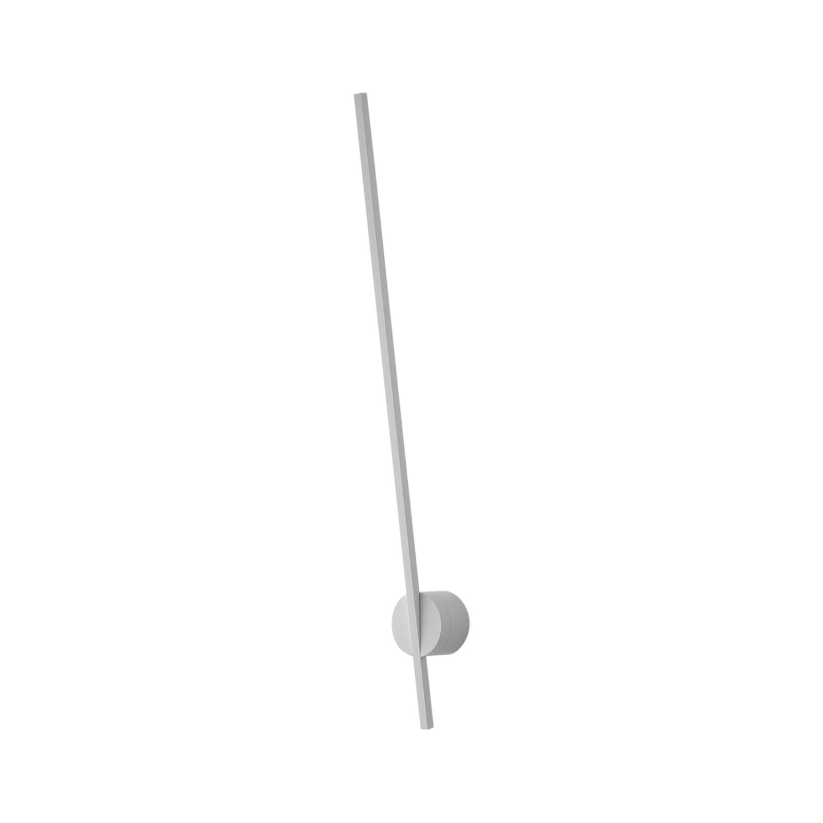 Set lampada da soffitto 150 cm e 2 applique a luce calda in alluminio bianco goffrato