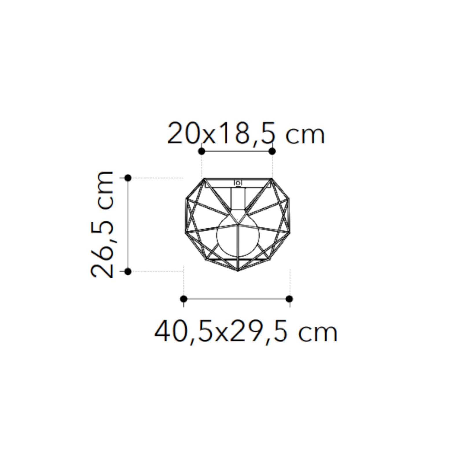 Set lampadario a sospensione da 4 lampade e 2 plafoniere in metallo nero e oro