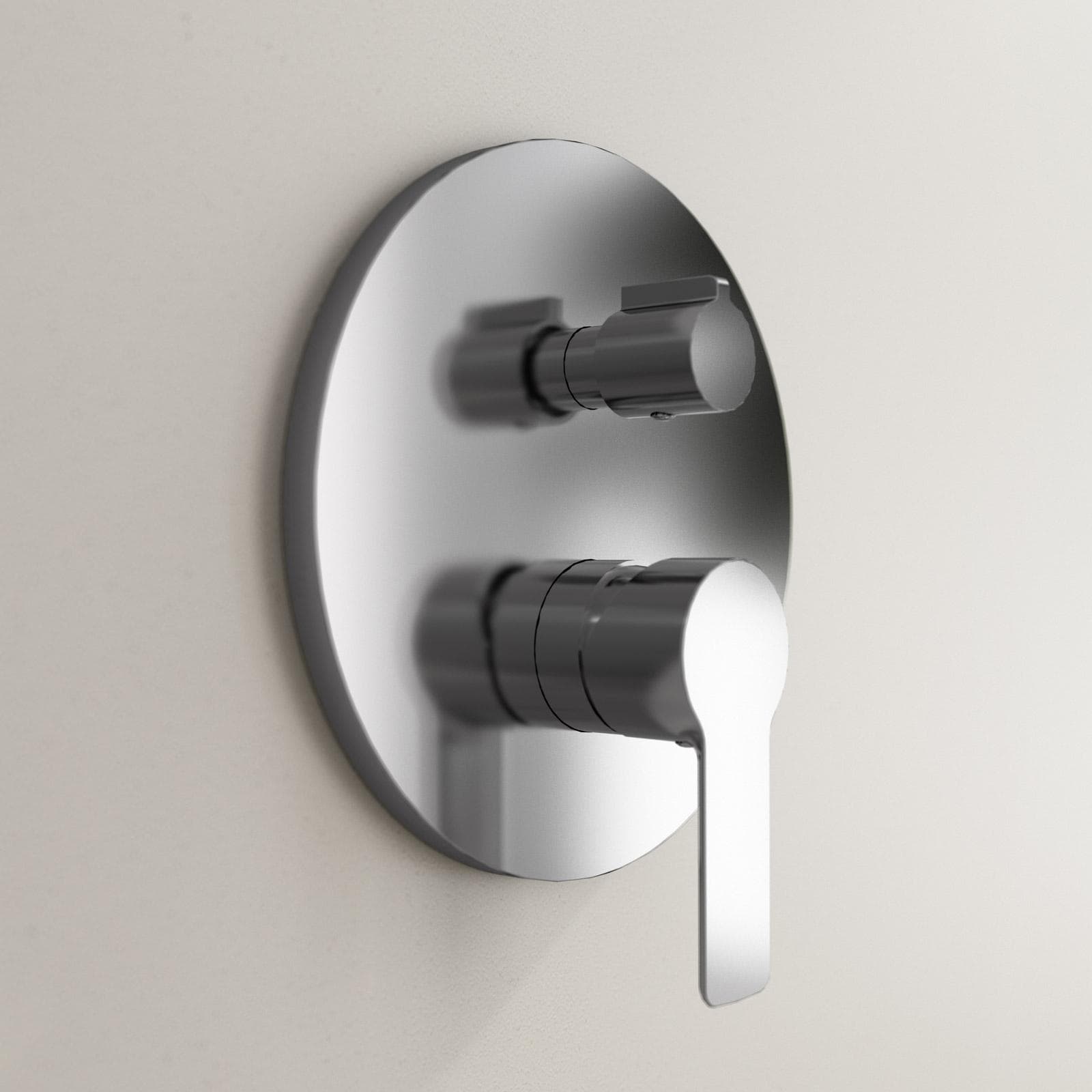 Set miscelatore lavabo alto e bidet con incasso doccia con deviatore cromo – Key