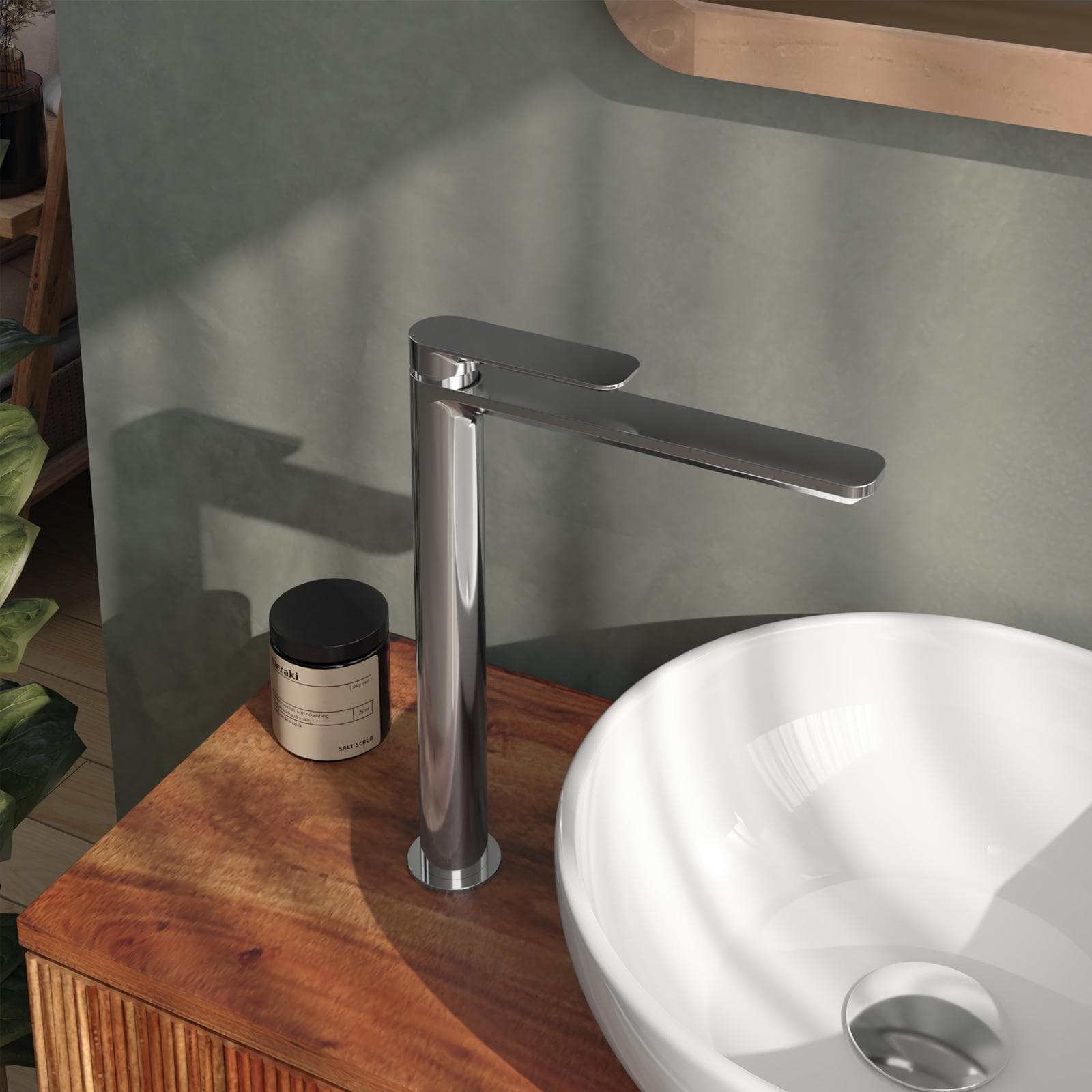 Set miscelatore lavabo alto e bidet cromo – Fusion