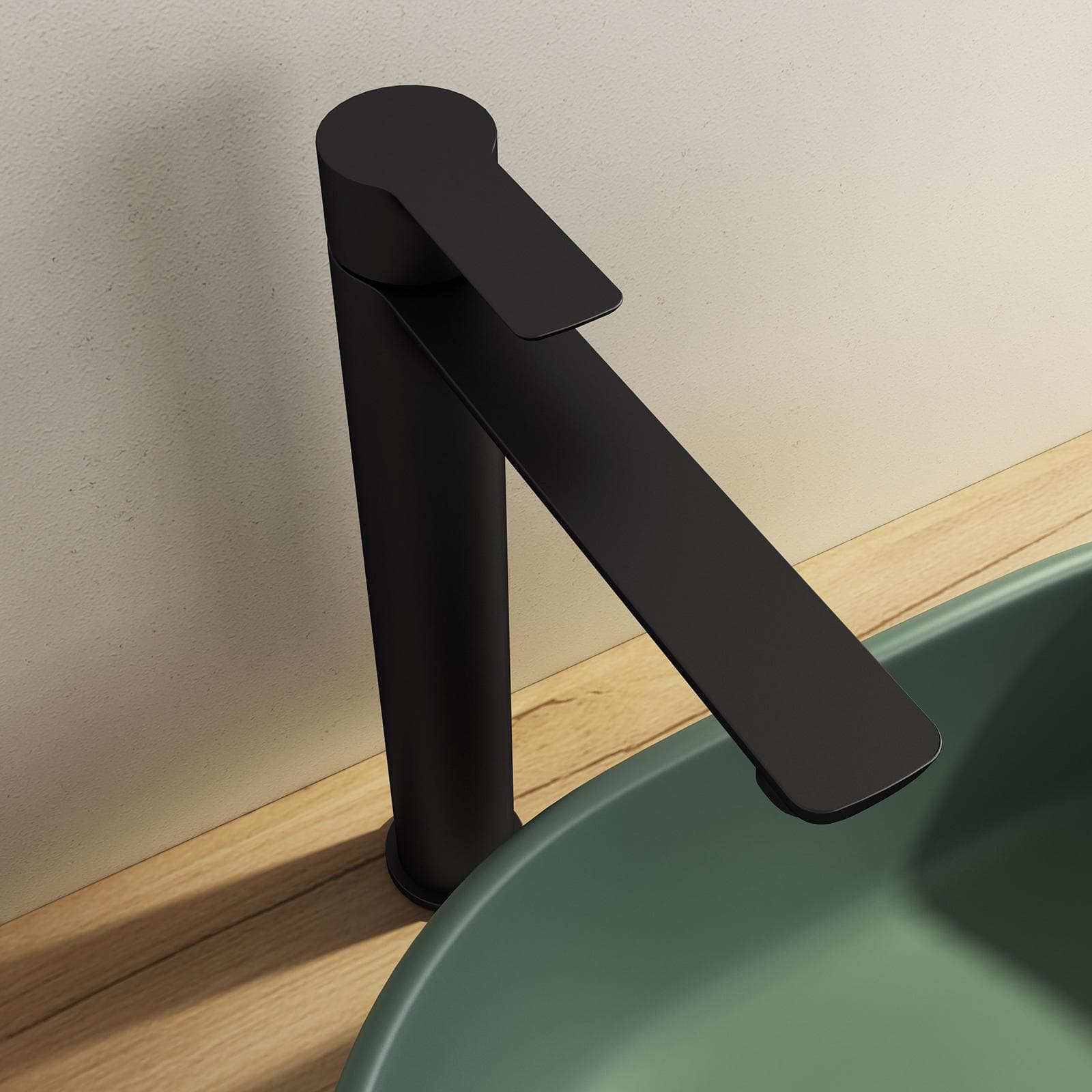 Set miscelatore lavabo alto e bidet nero – Key