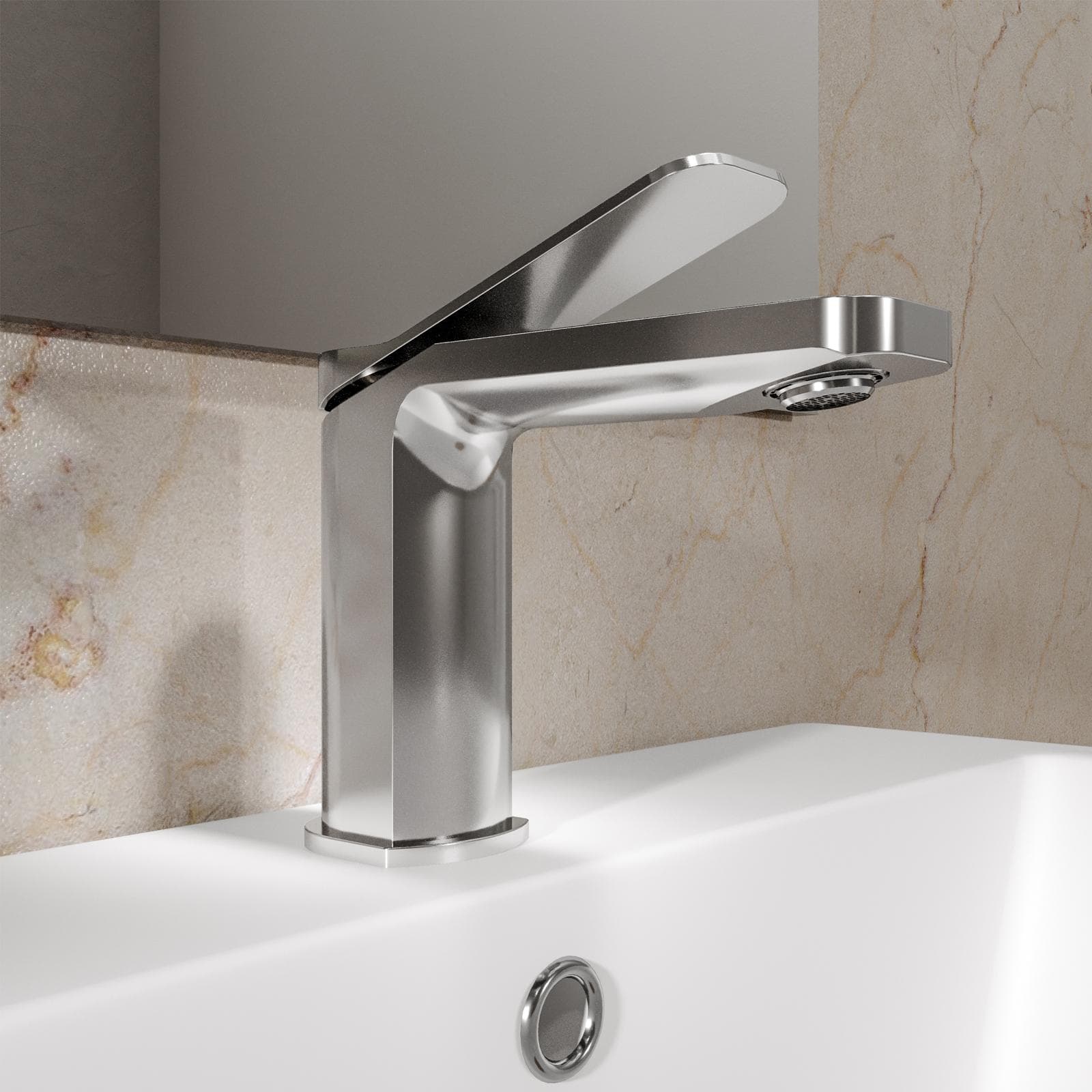 Set miscelatore lavabo e bidet con esterno doccia cromo – Wing