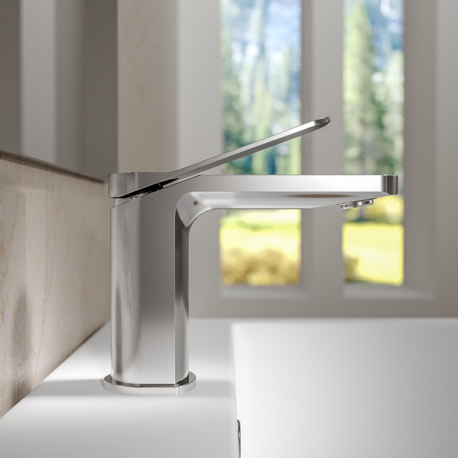 Set miscelatore lavabo e bidet con esterno doccia cromo – Wing