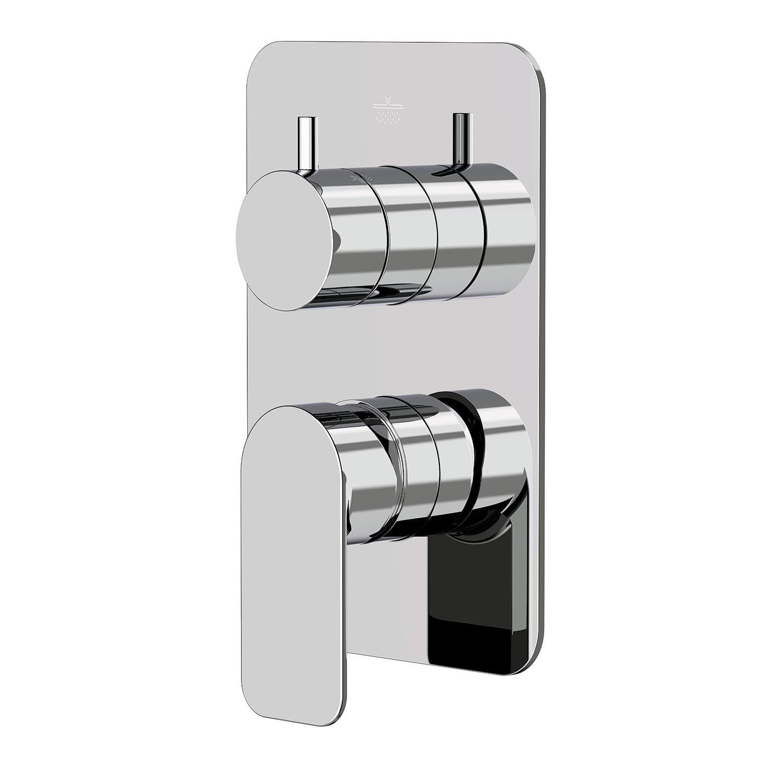 Set miscelatore lavabo e bidet con incasso doccia con deviatore cromo – Fusion
