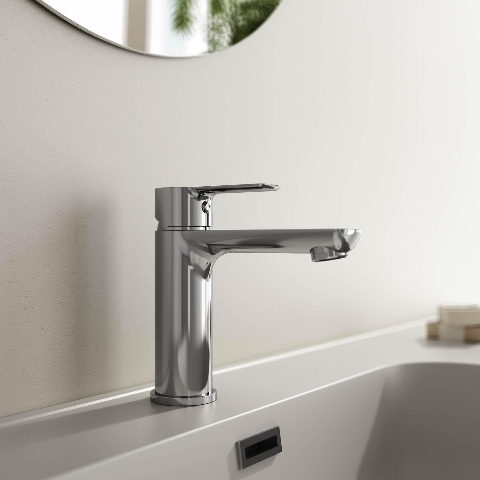 Set miscelatore lavabo e bidet con incasso doccia termostatico con deviatore cromo – Key
