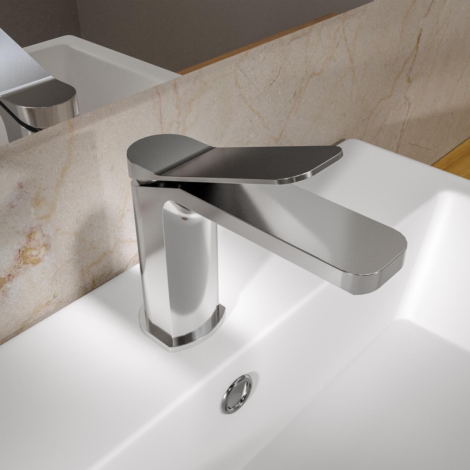 Set miscelatore lavabo e bidet cromo – Wing