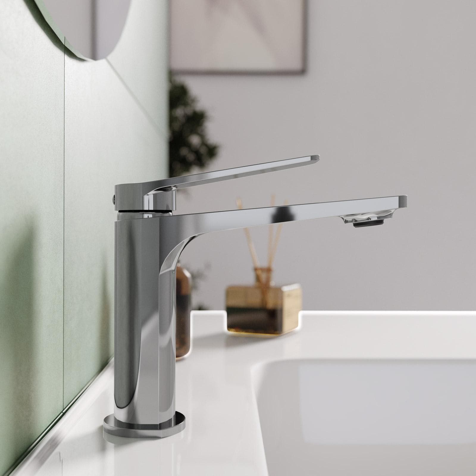 Set lavabo e bidet in ottone cromo - Nocta