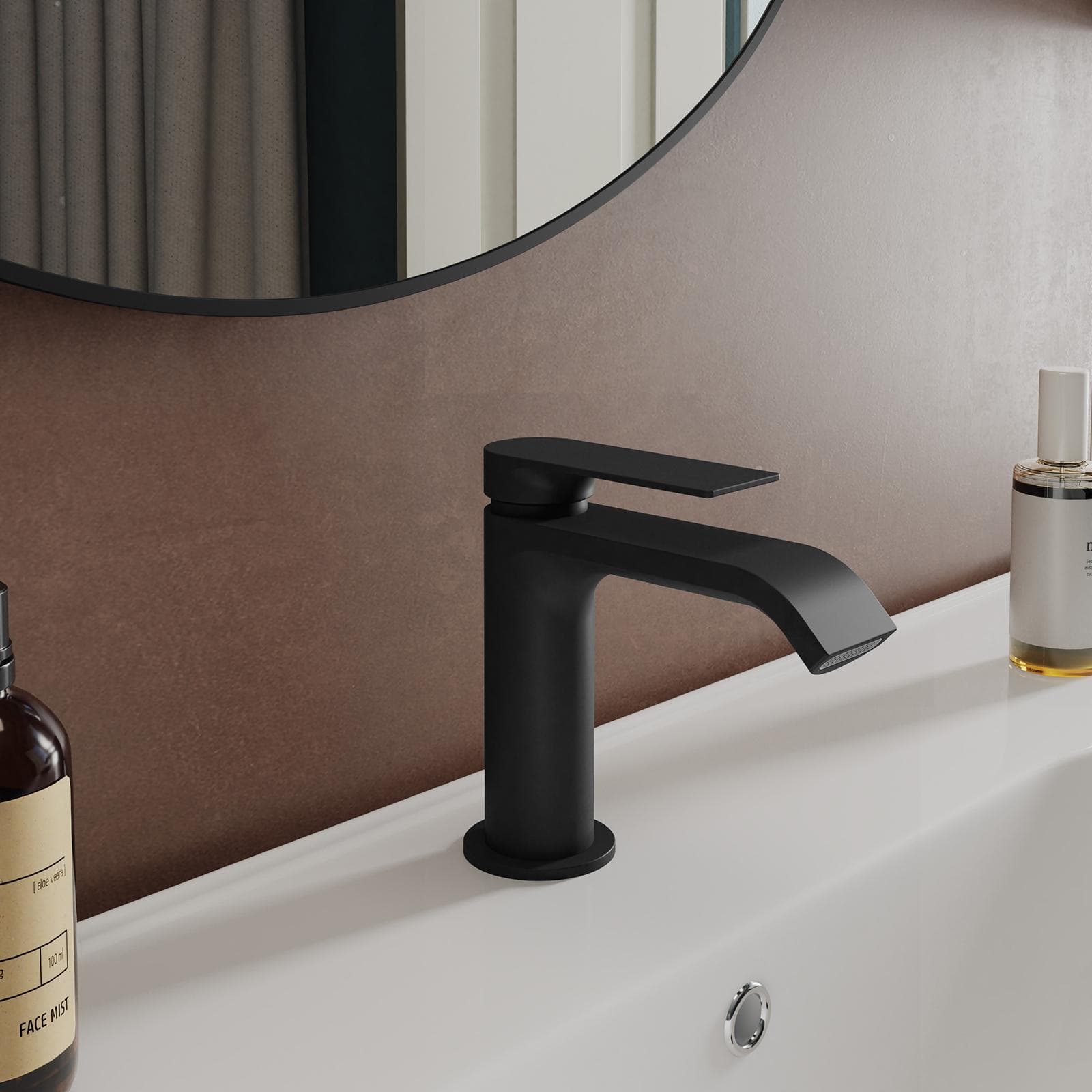 Set miscelatore lavabo e bidet nero – Iota