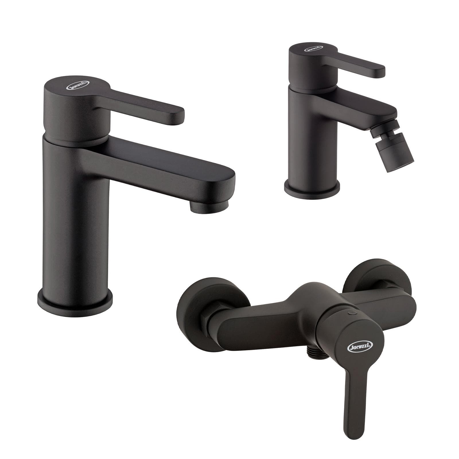 Set lavabo e bidet ed esterno doccia nero Flag di Jacuzzi - Flag